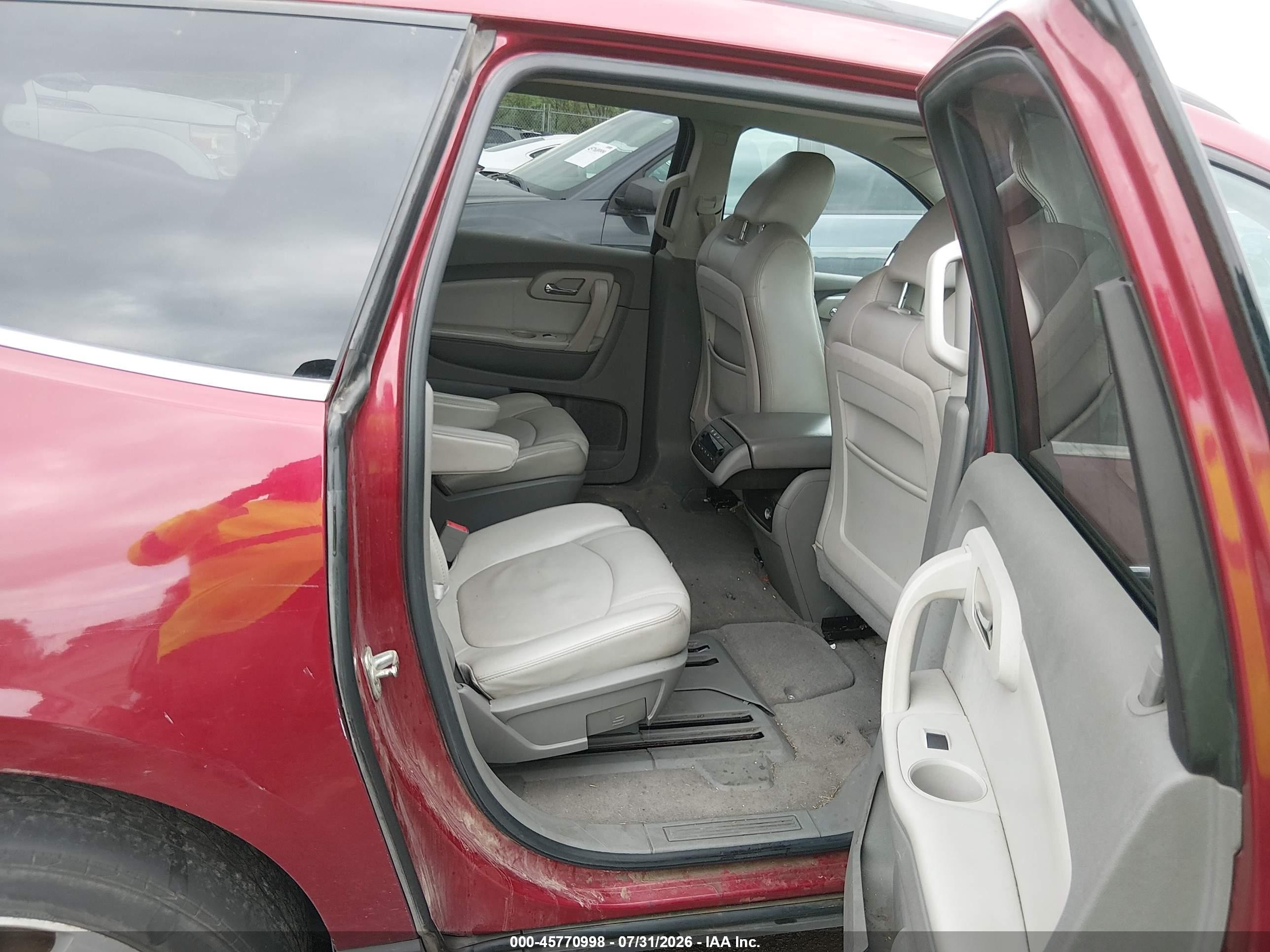 2010 Chevrolet Traverse Lt Maroon vin: 1GNLRGED9AJ249472