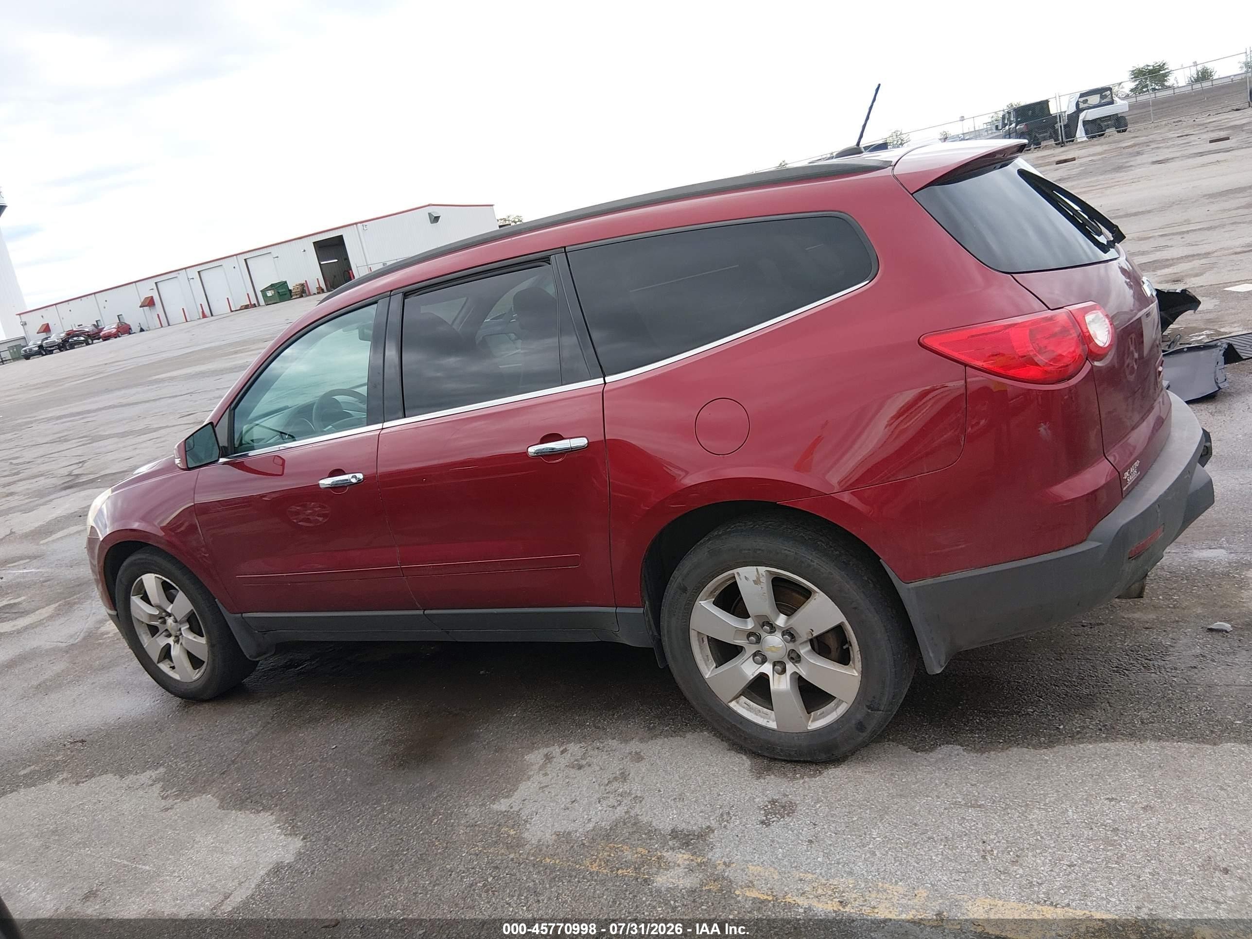 2010 Chevrolet Traverse Lt Maroon vin: 1GNLRGED9AJ249472