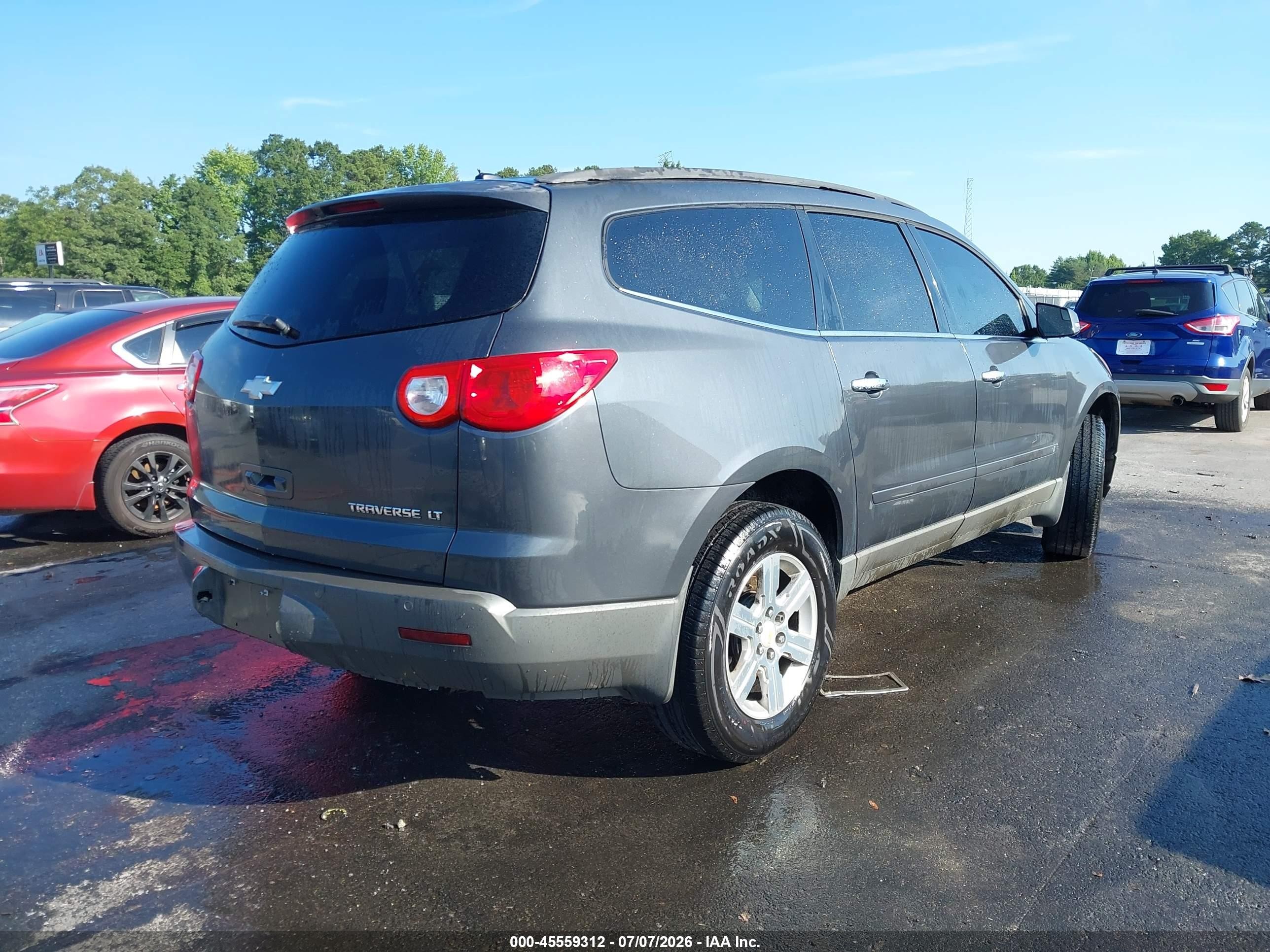 2010 Chevrolet Traverse Lt Серый vin: 1GNLRGED9AS134686
