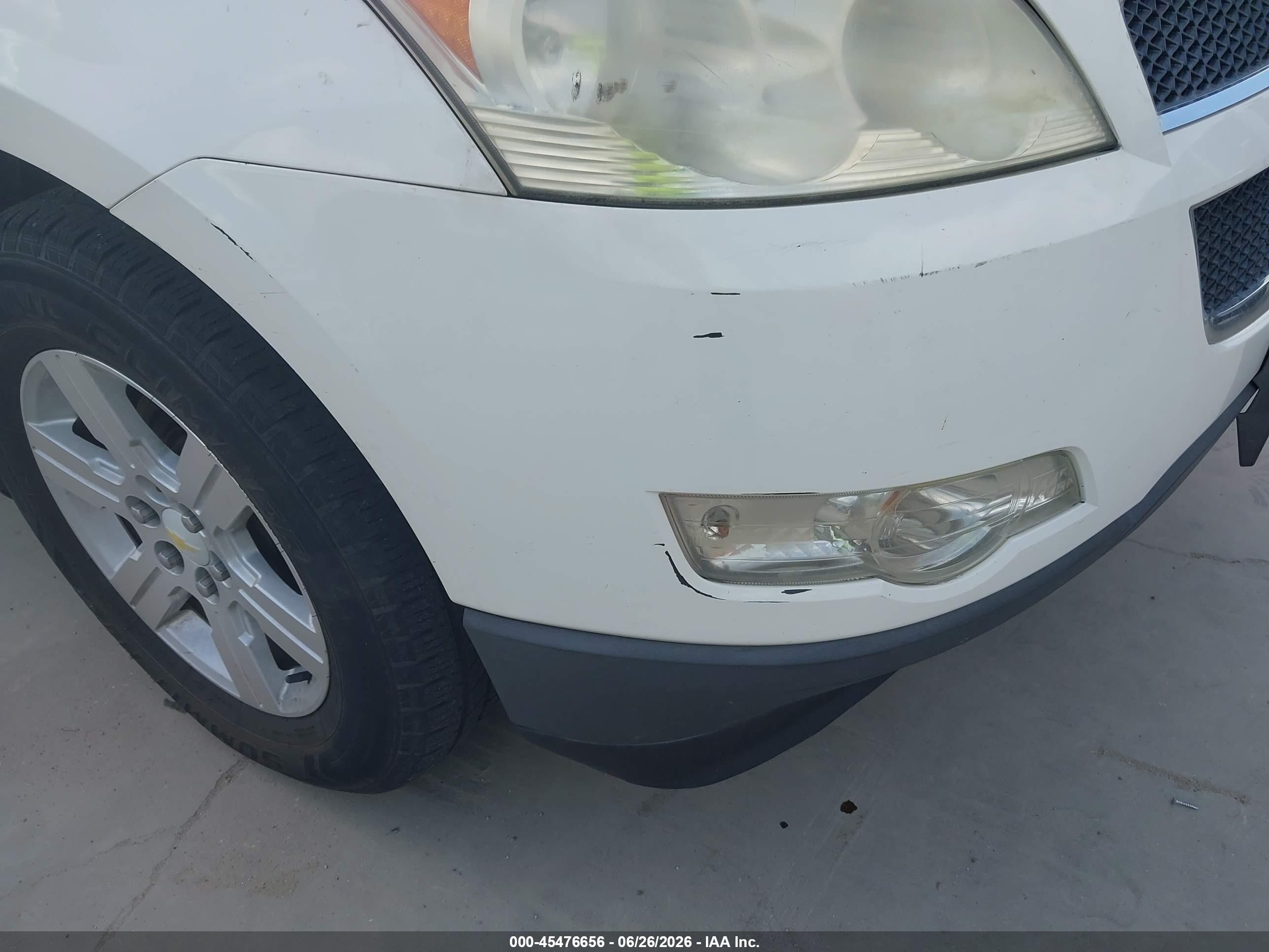 2010 Chevrolet Traverse Lt White vin: 1GNLRGEDXAJ231983