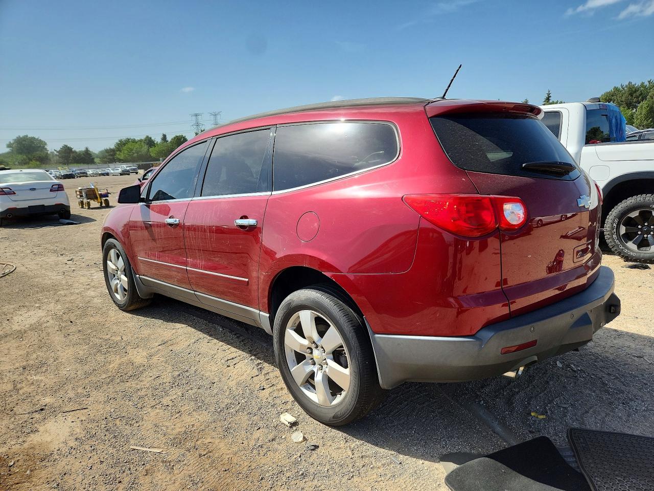 2010 Chevrolet Traverse Ltz Red vin: 1GNLRHED0AJ229018