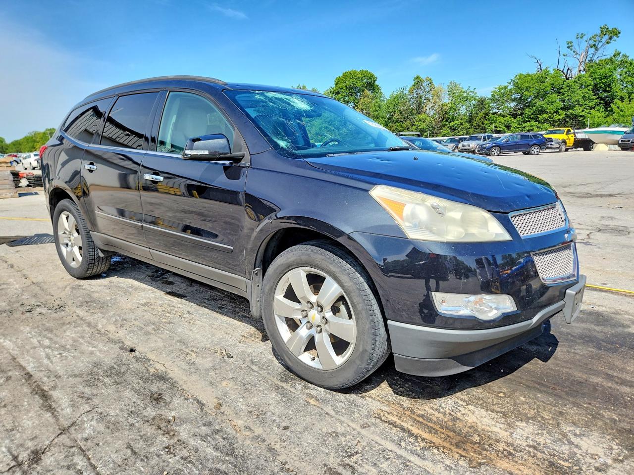 2010 Chevrolet Traverse Ltz Black vin: 1GNLRHED0AJ237782