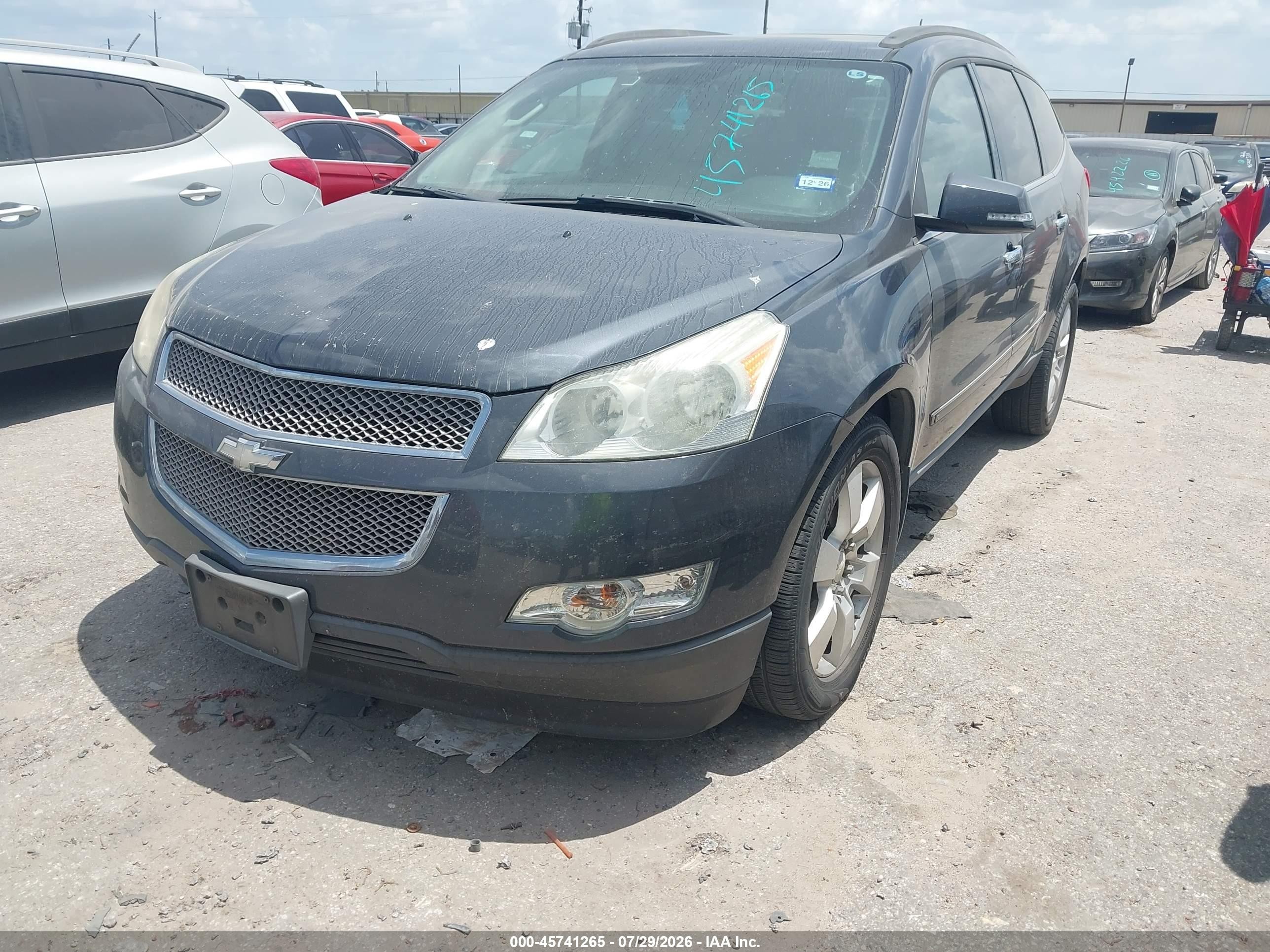 2010 Chevrolet Traverse Ltz Gray vin: 1GNLRHED4AS104498
