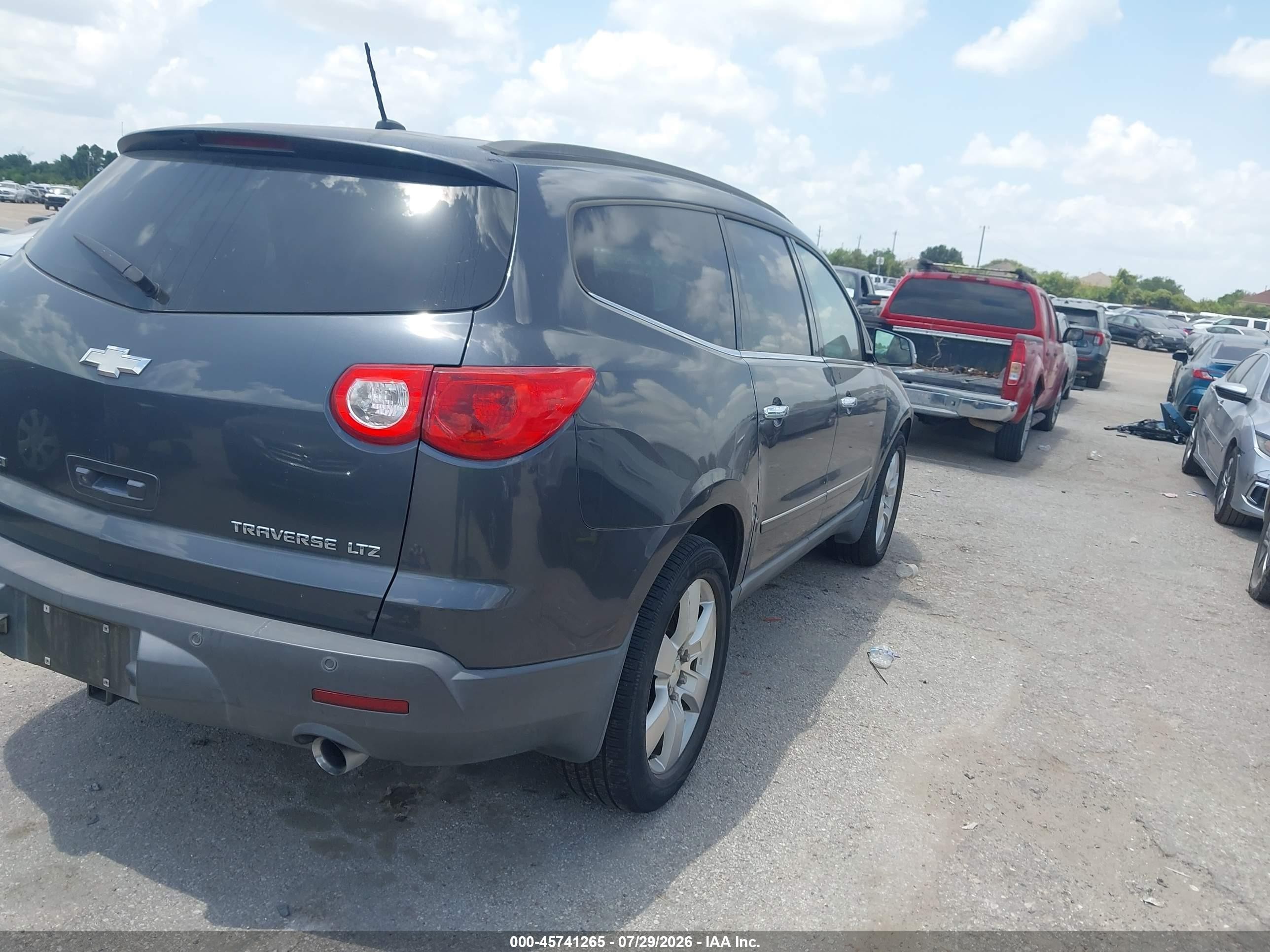 2010 Chevrolet Traverse Ltz Gray vin: 1GNLRHED4AS104498