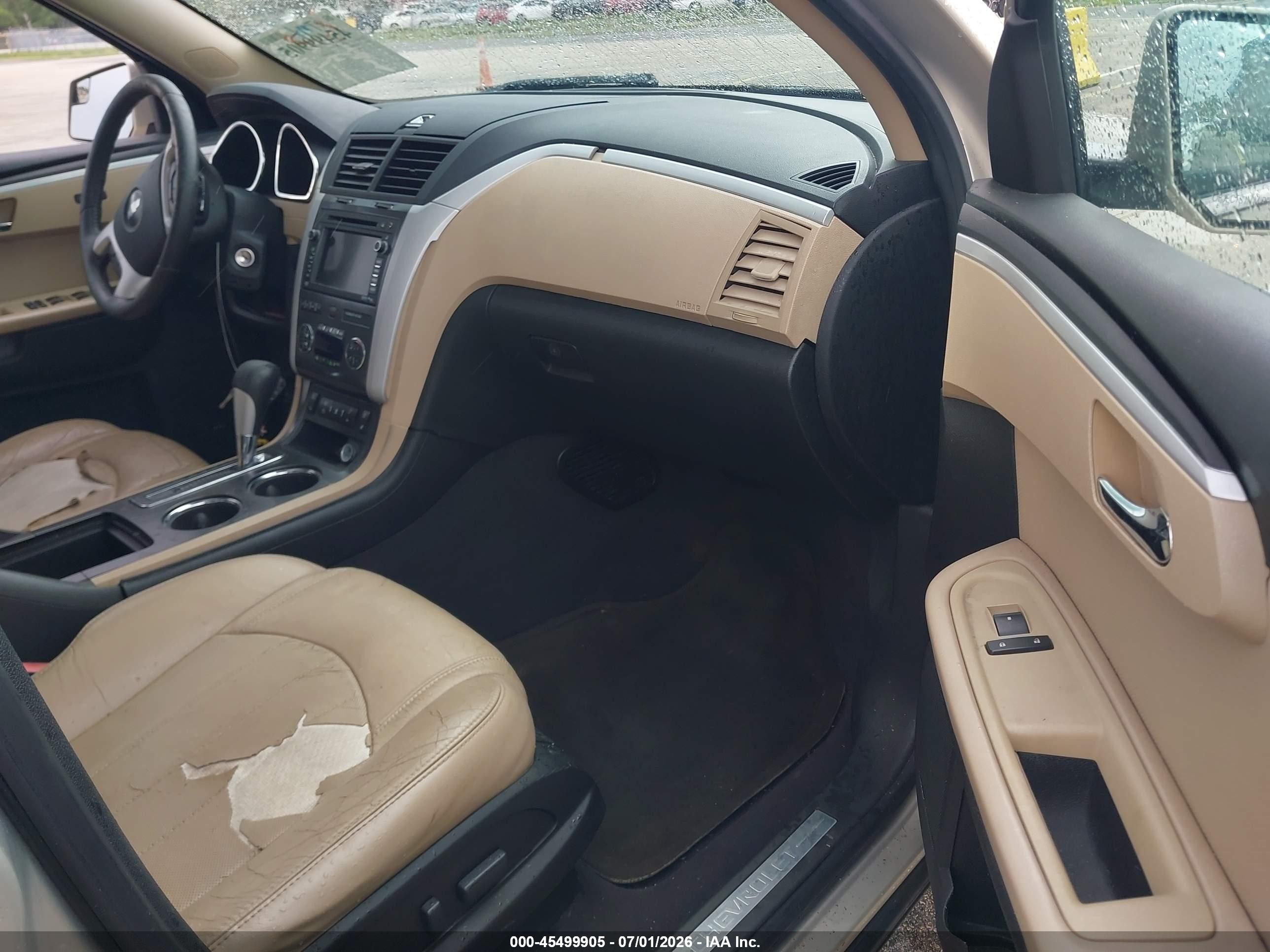 2010 Chevrolet Traverse Ltz Beige vin: 1GNLRHED7AS136071