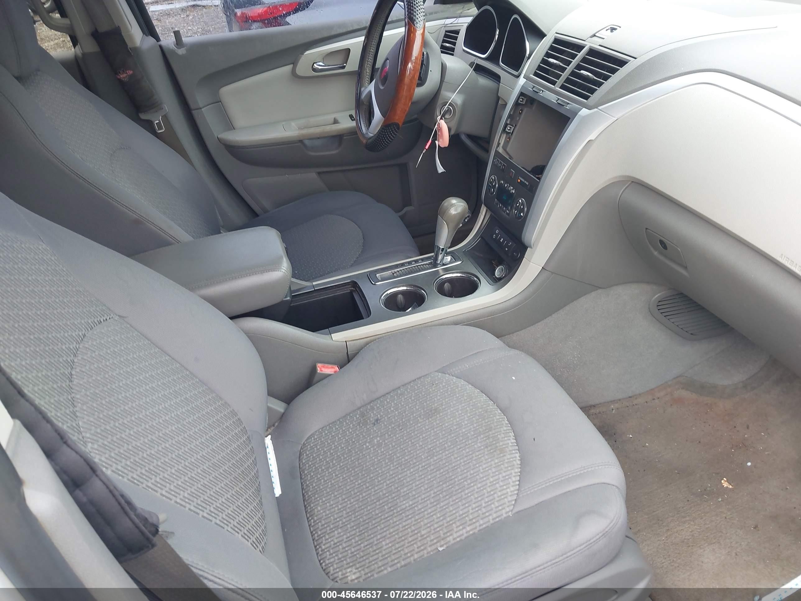 2010 Chevrolet Traverse Lt White vin: 1GNLVGED8AS142855