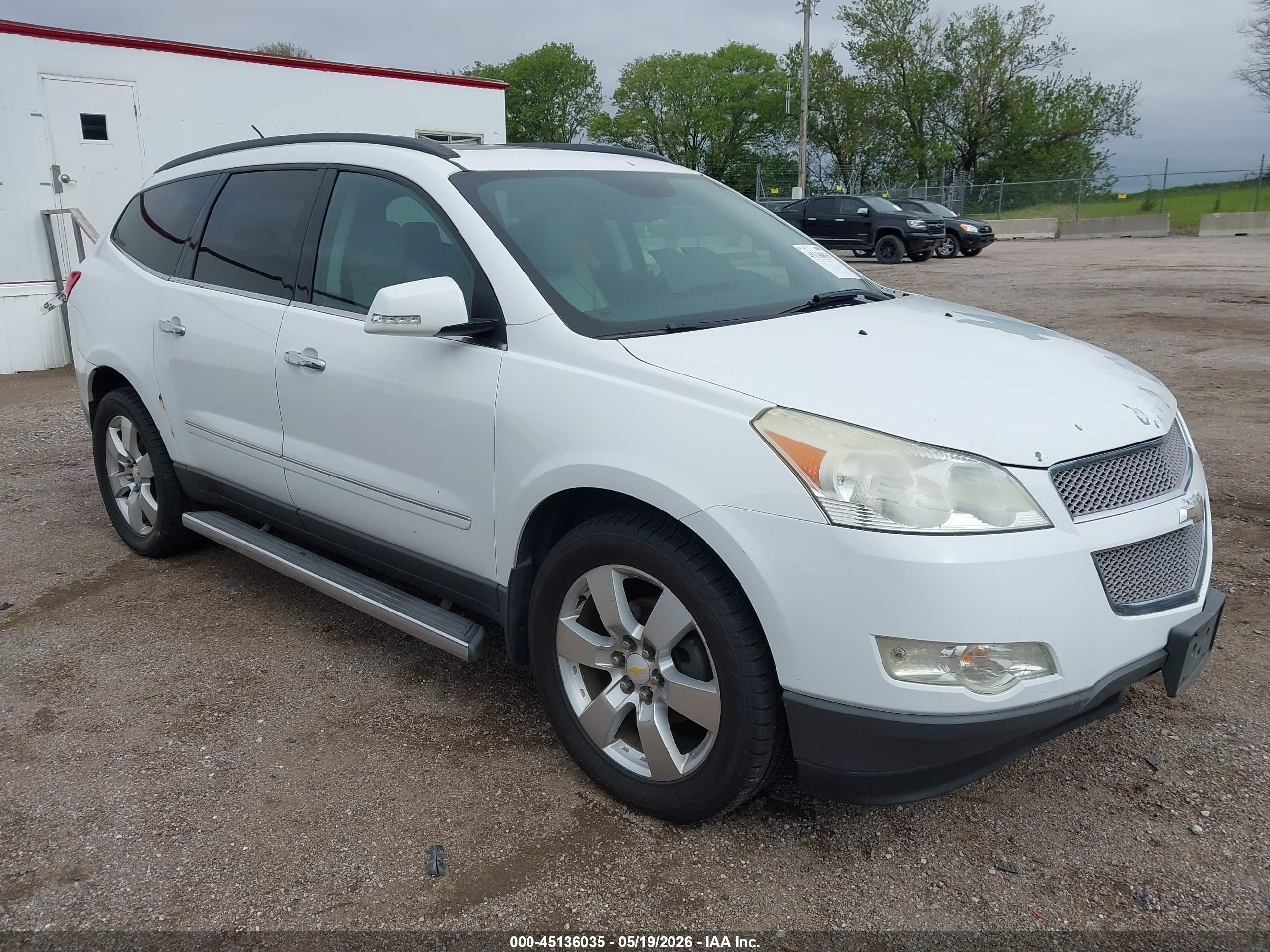 2010 Chevrolet Traverse Ltz White vin: 1GNLVHED1AS122789
