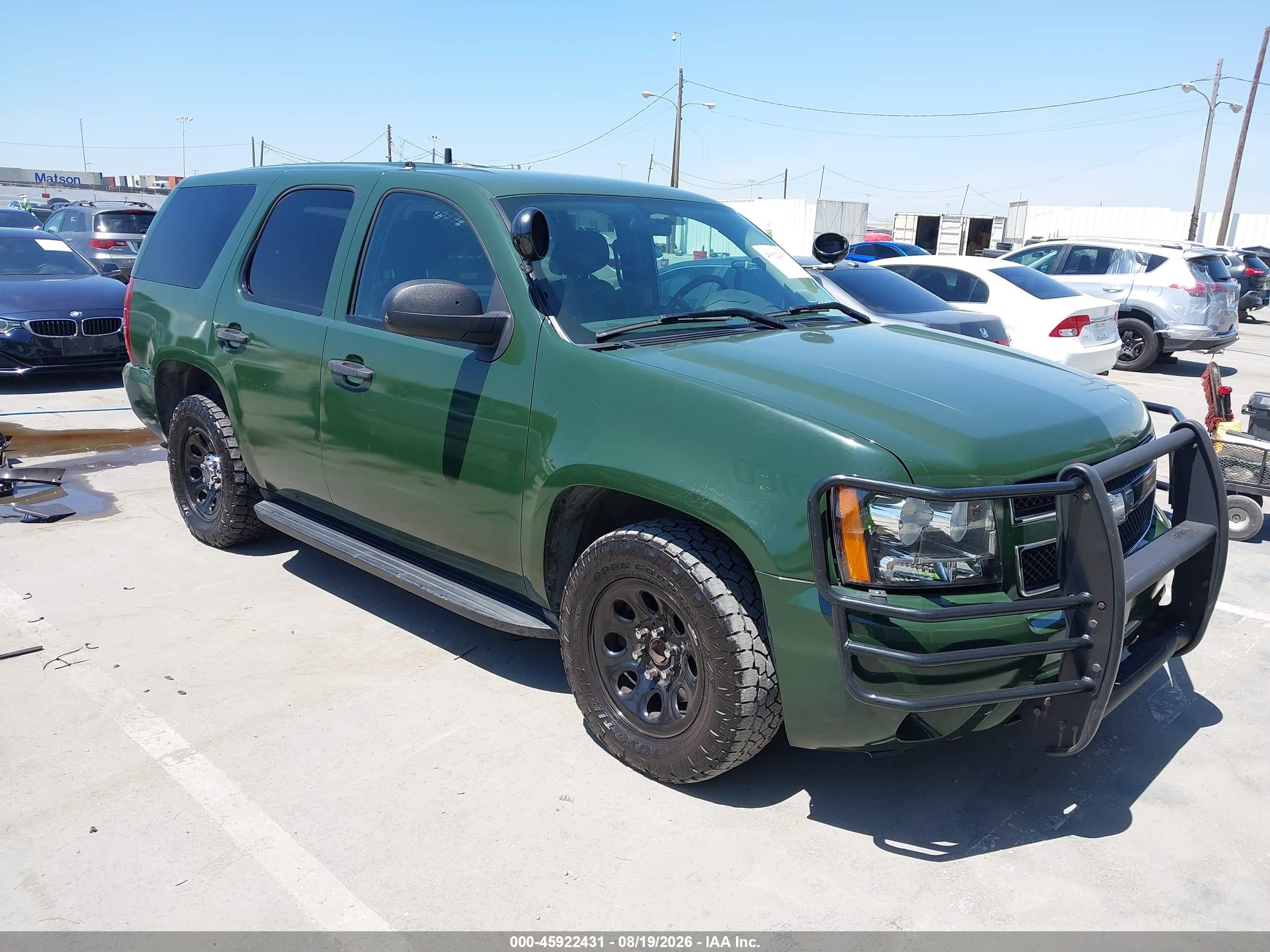 2010 Chevrolet Tahoe Ls Green vin: 1GNMCAE01AR205595