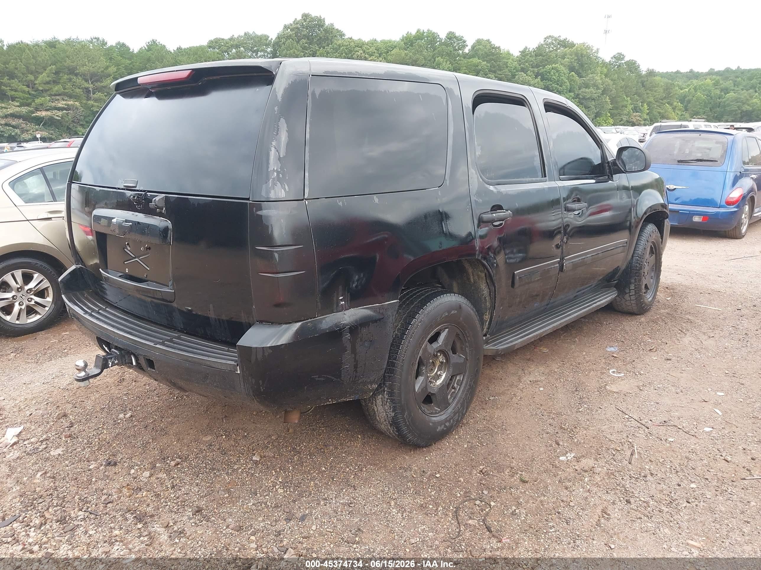 2010 Chevrolet Tahoe Ls Black vin: 1GNMCAE04AR151726