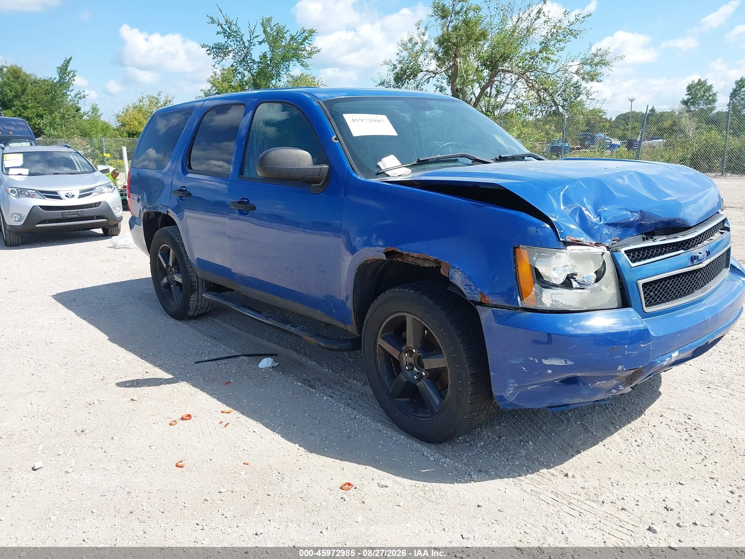 2010 Chevrolet Tahoe Ls Blue vin: 1GNMCAE04AR245377