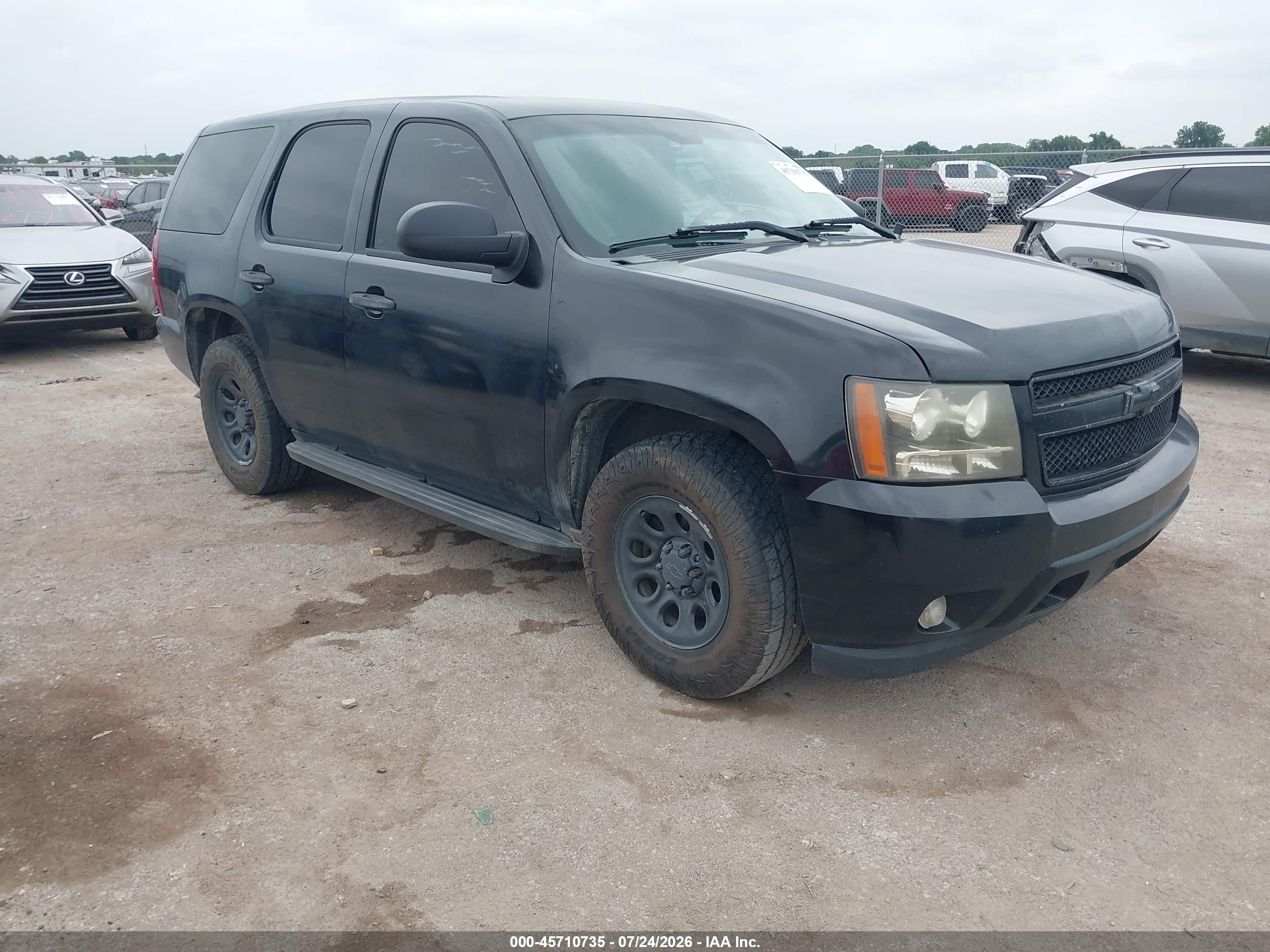 2010 Chevrolet Tahoe Ls Black vin: 1GNMCAE06AR229939