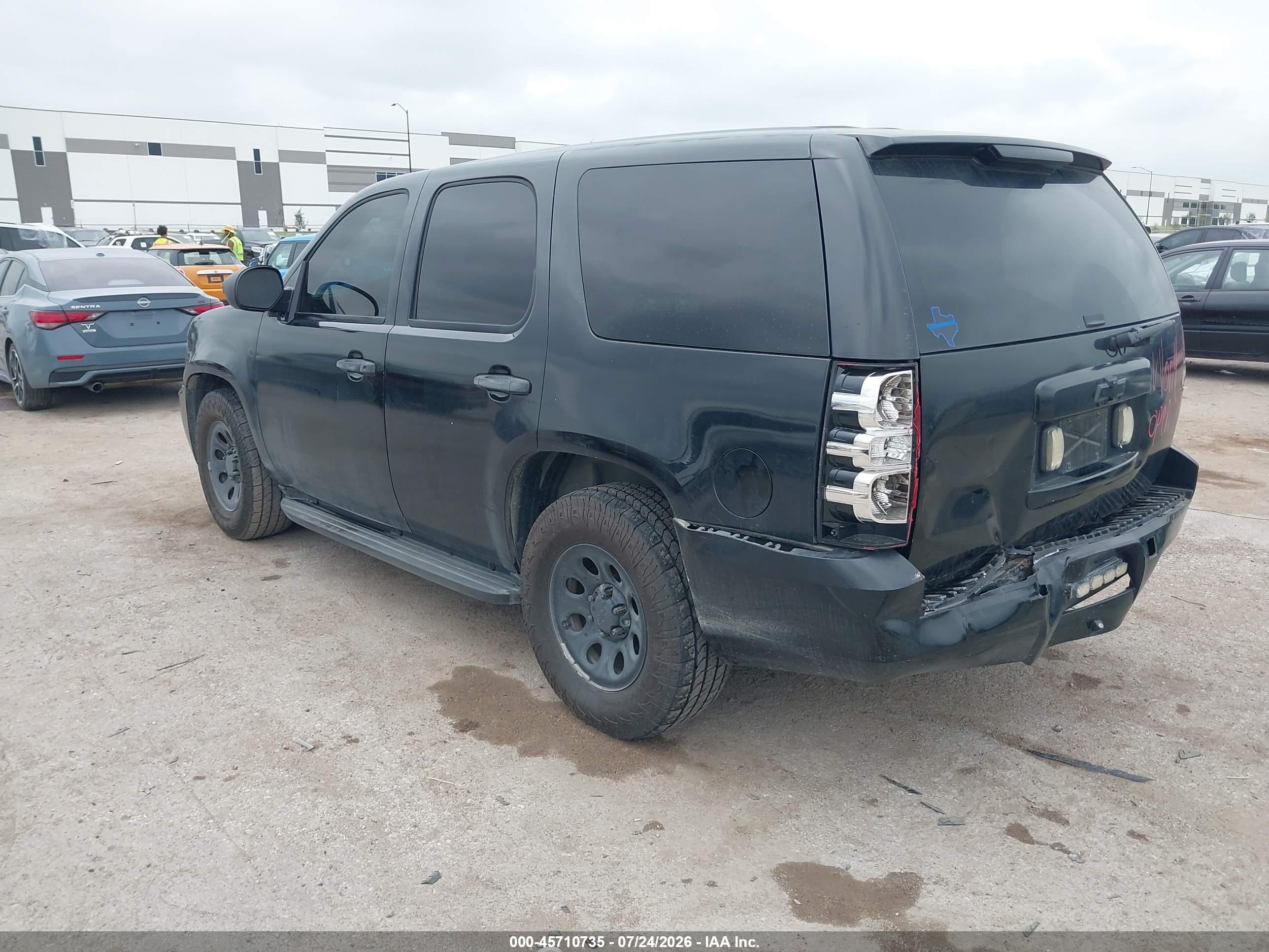 2010 Chevrolet Tahoe Ls Black vin: 1GNMCAE06AR229939