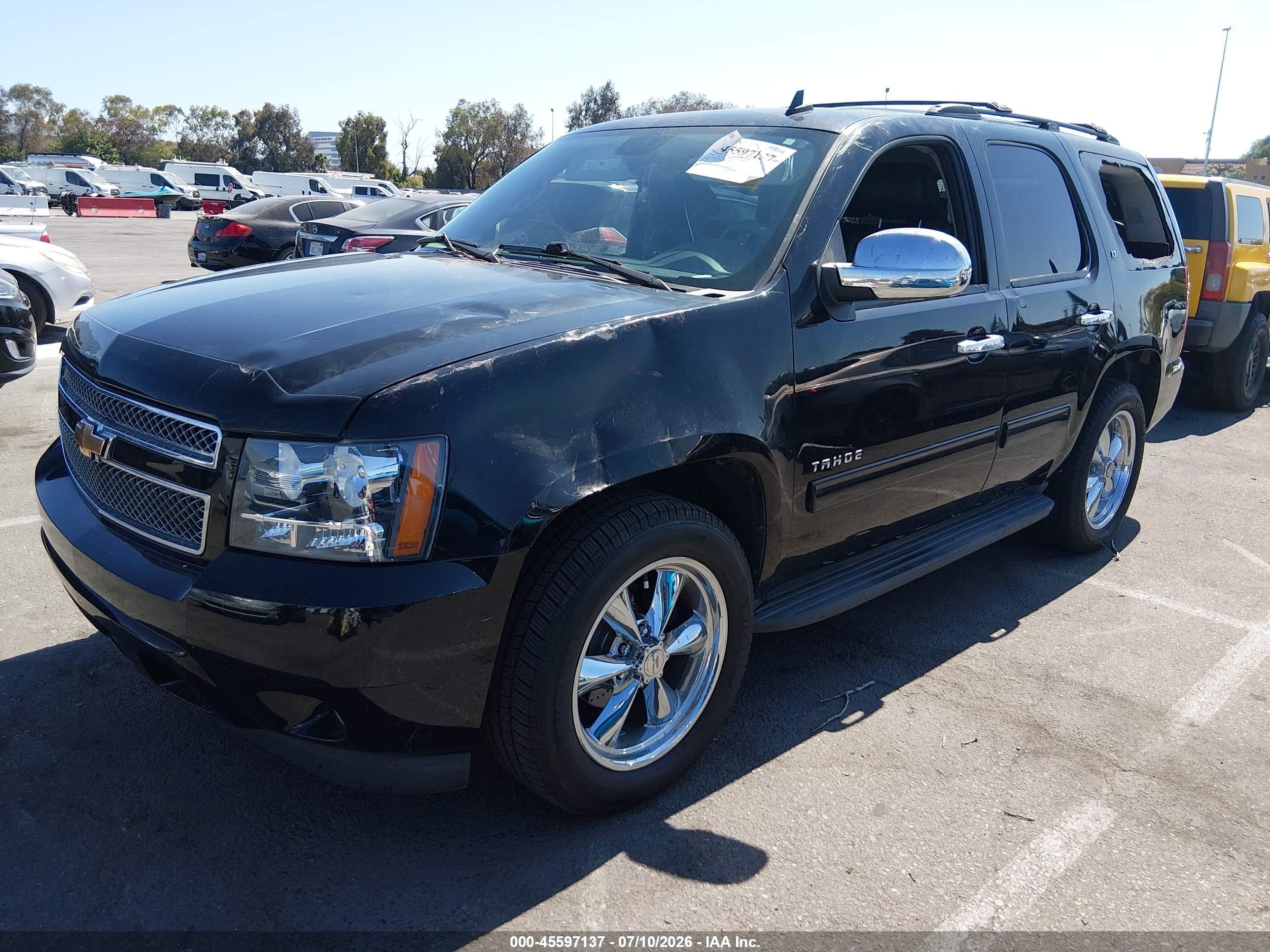 2010 Chevrolet Tahoe Lt Black vin: 1GNMCBE30AR198929