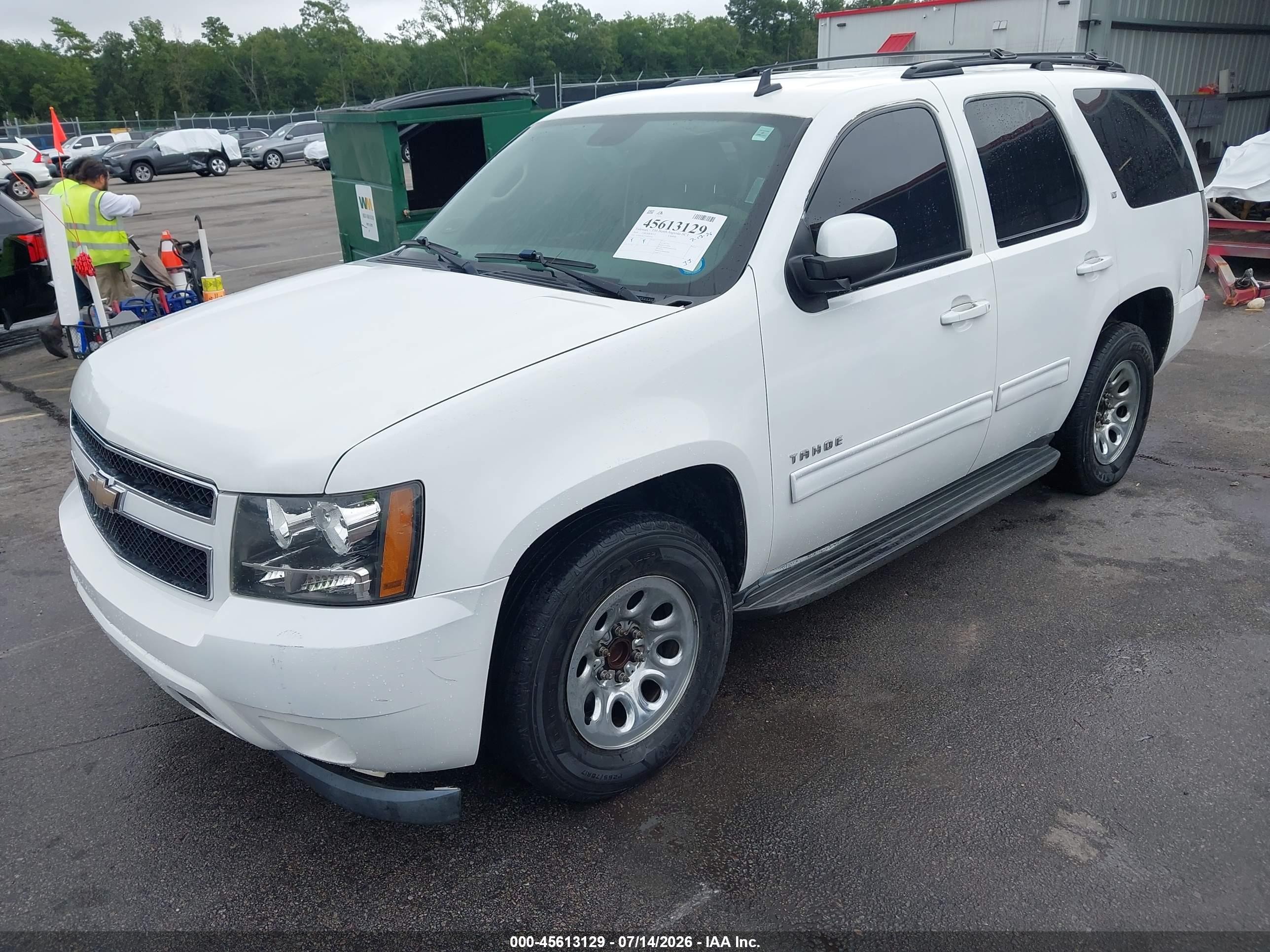 2010 Chevrolet Tahoe Lt White vin: 1GNMCBE31AR193545