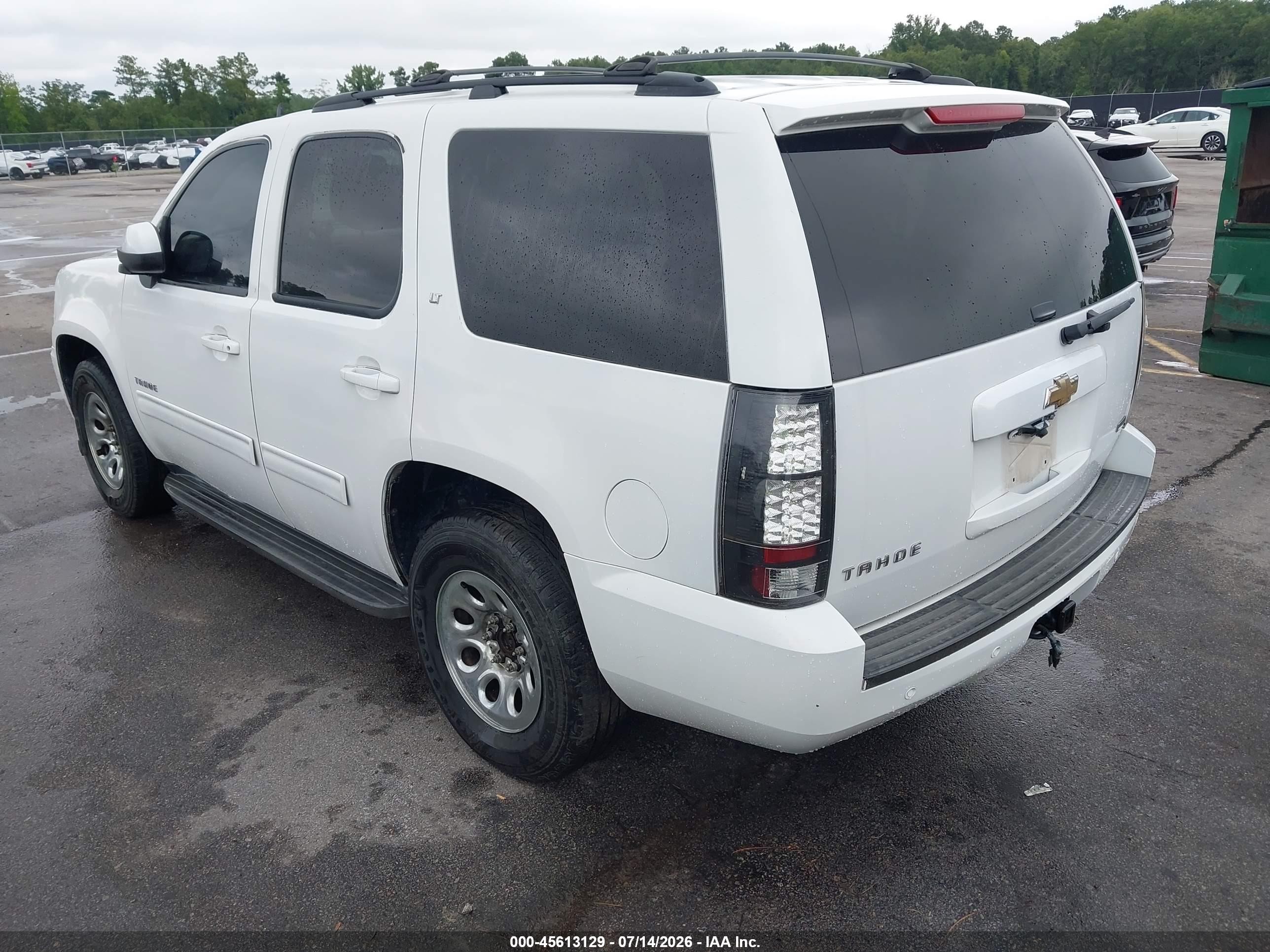 2010 Chevrolet Tahoe Lt White vin: 1GNMCBE31AR193545
