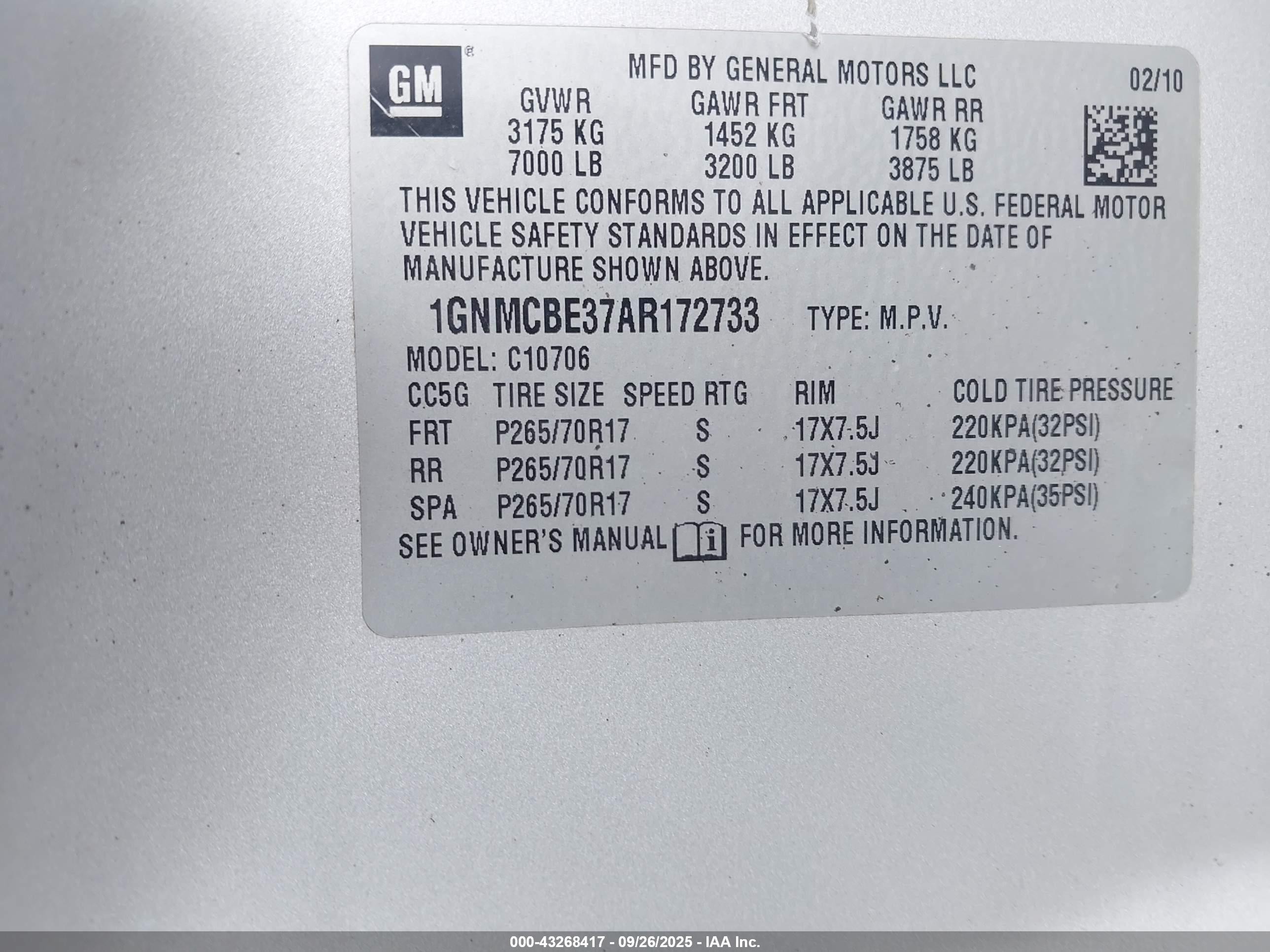 2010 Chevrolet Tahoe Lt Silver vin: 1GNMCBE37AR172733