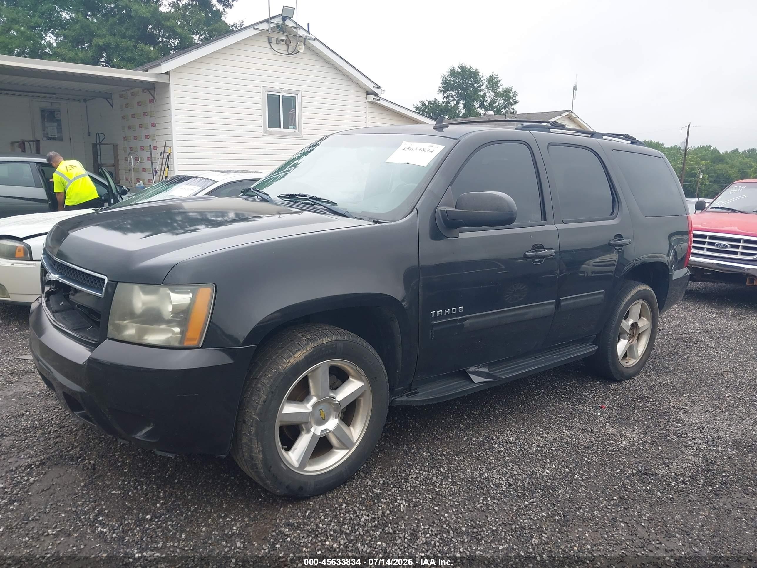 2011 Chevrolet Tahoe Ls Black vin: 1GNSCAE00BR180147