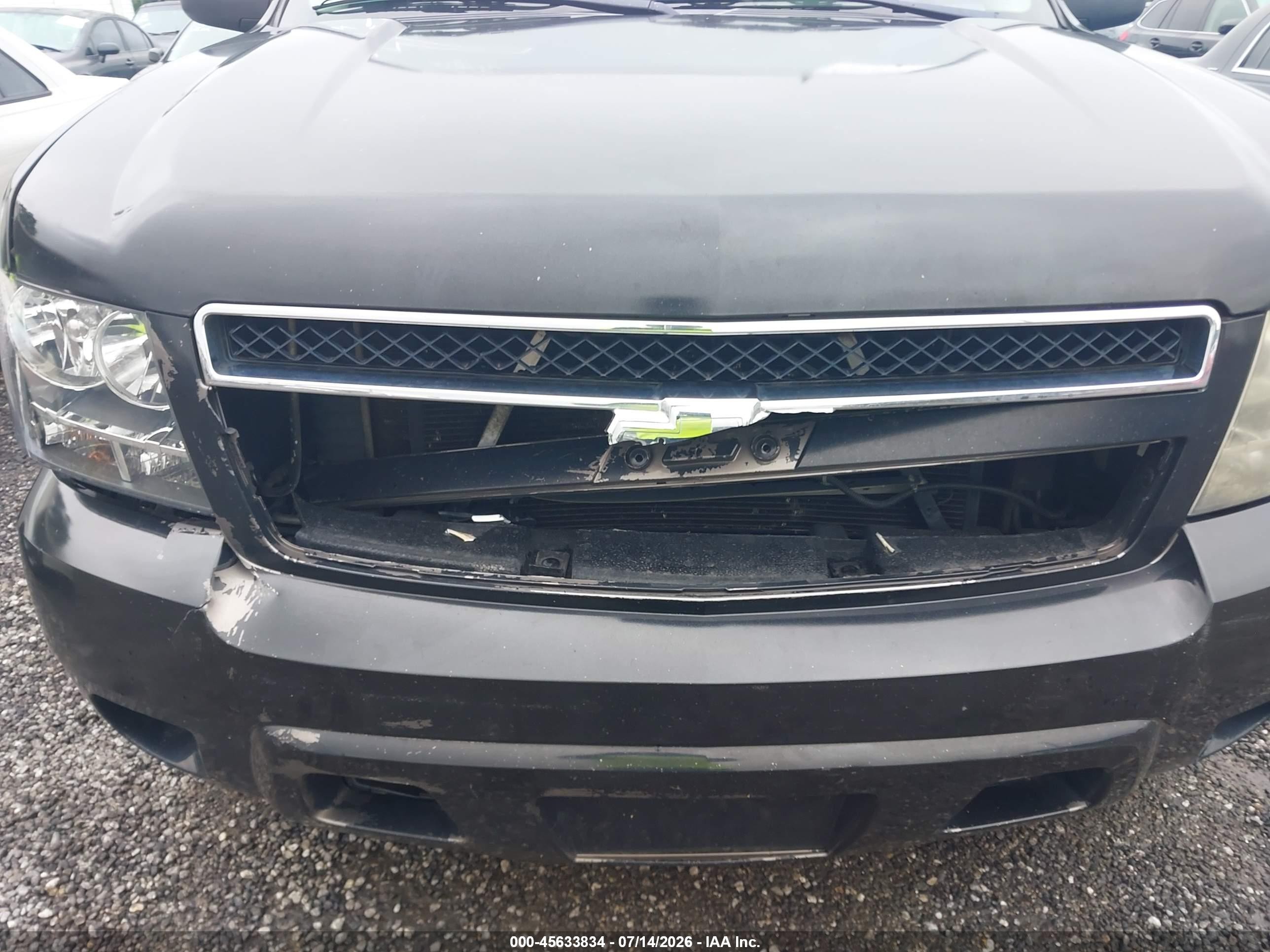 2011 Chevrolet Tahoe Ls Black vin: 1GNSCAE00BR180147
