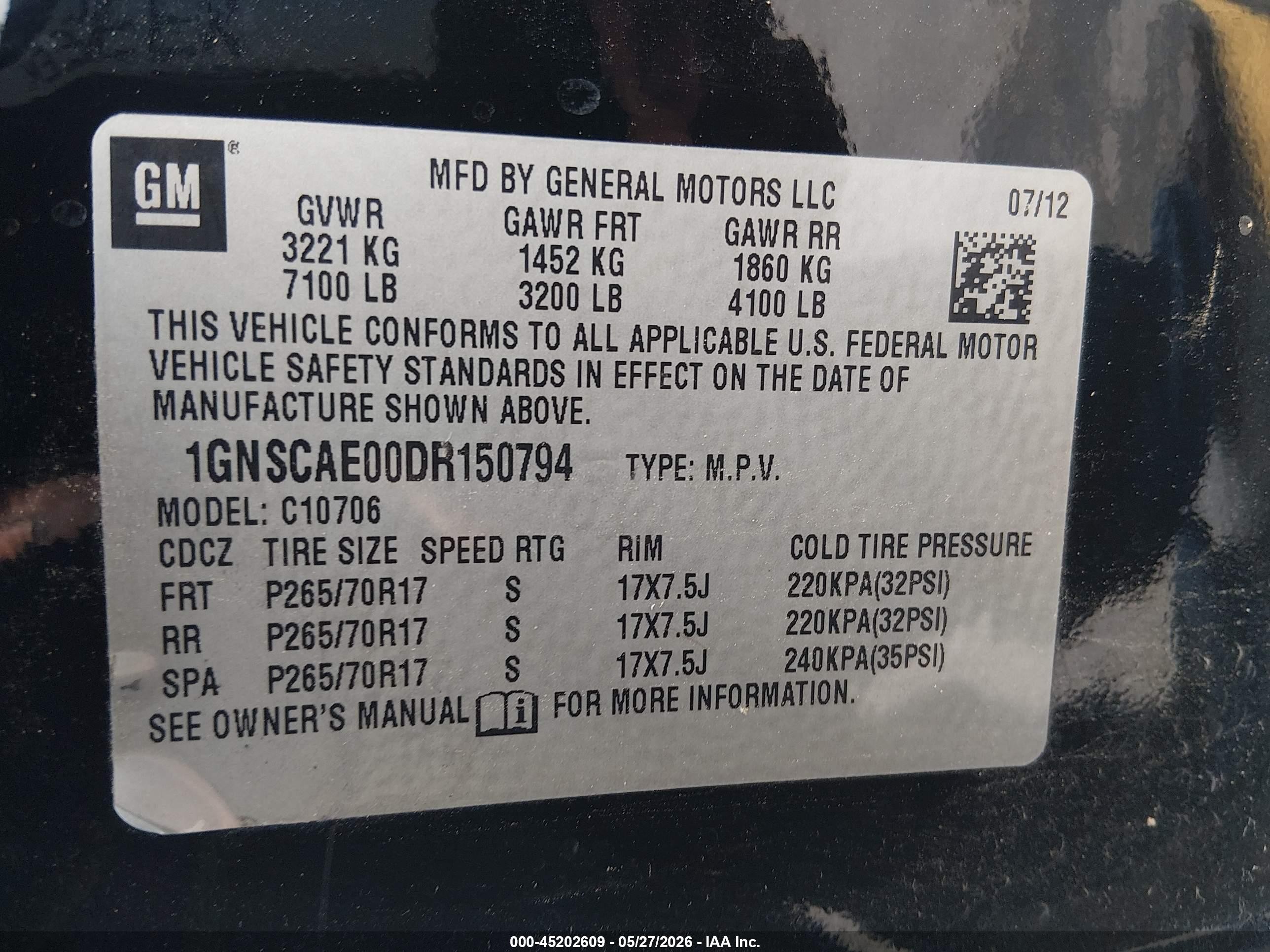 2013 Chevrolet Tahoe Ls Black vin: 1GNSCAE00DR150794