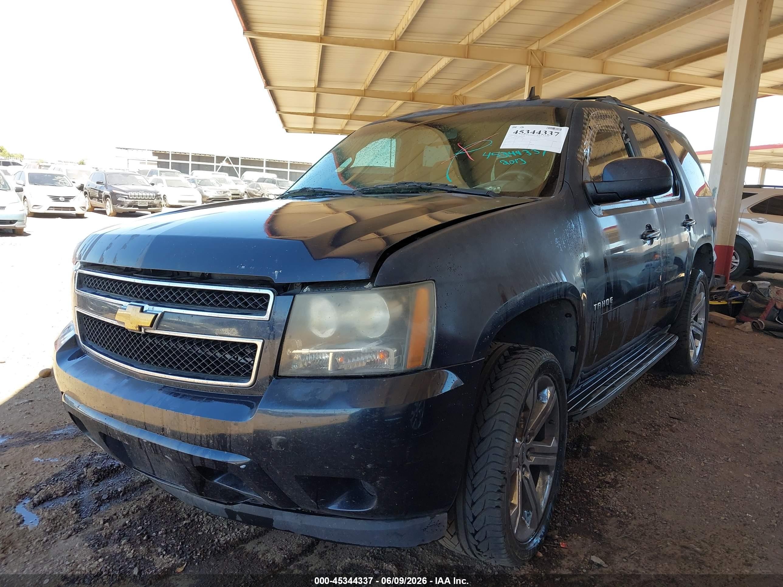 2013 Chevrolet Tahoe Ls Black vin: 1GNSCAE01DR212820