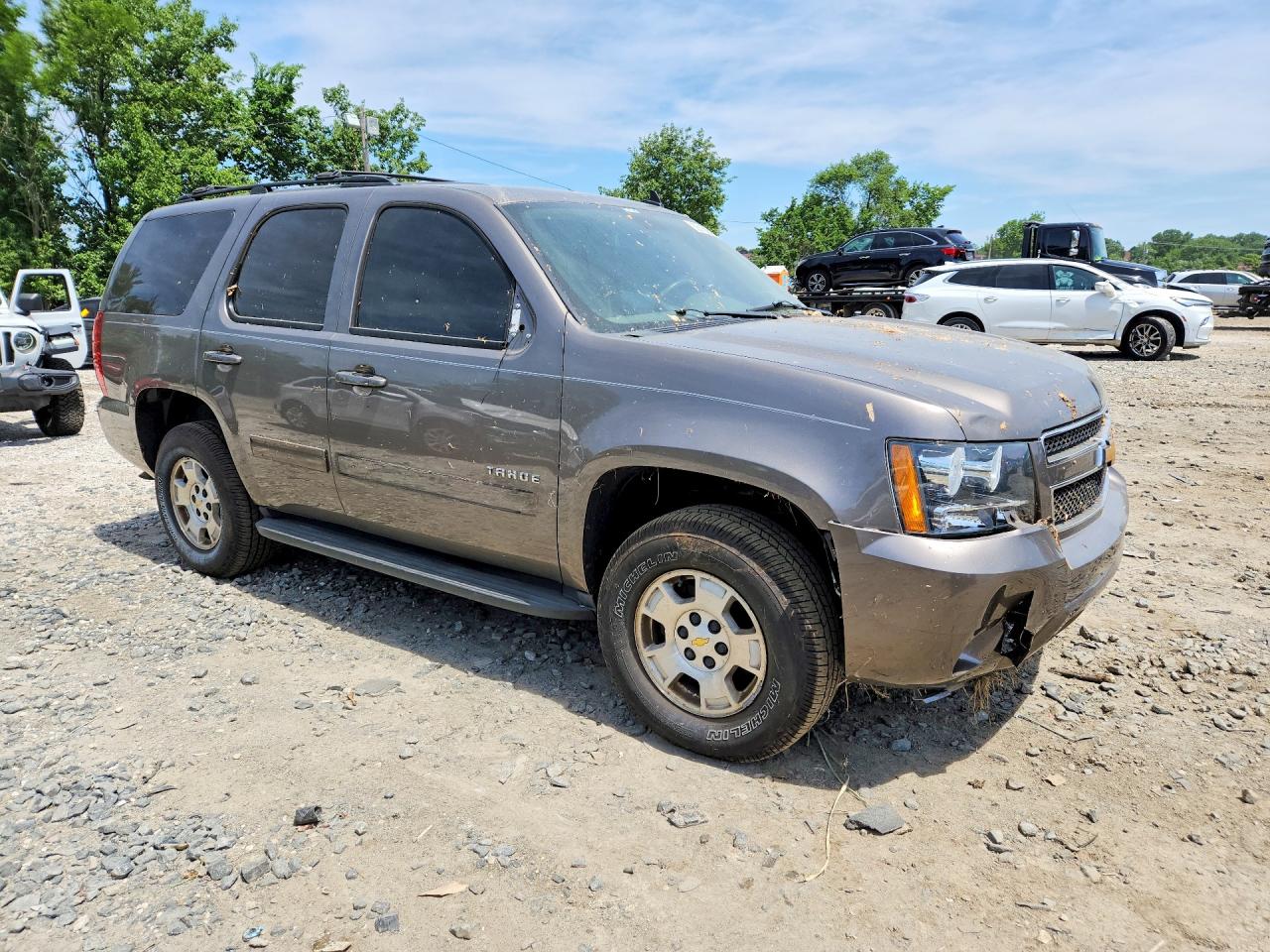 2012 Chevrolet Tahoe C1500 Ls Gray vin: 1GNSCAE02CR326596
