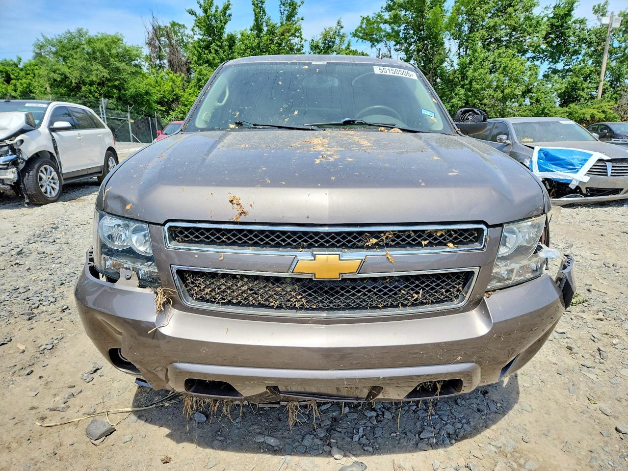 2012 Chevrolet Tahoe C1500 Ls Gray vin: 1GNSCAE02CR326596