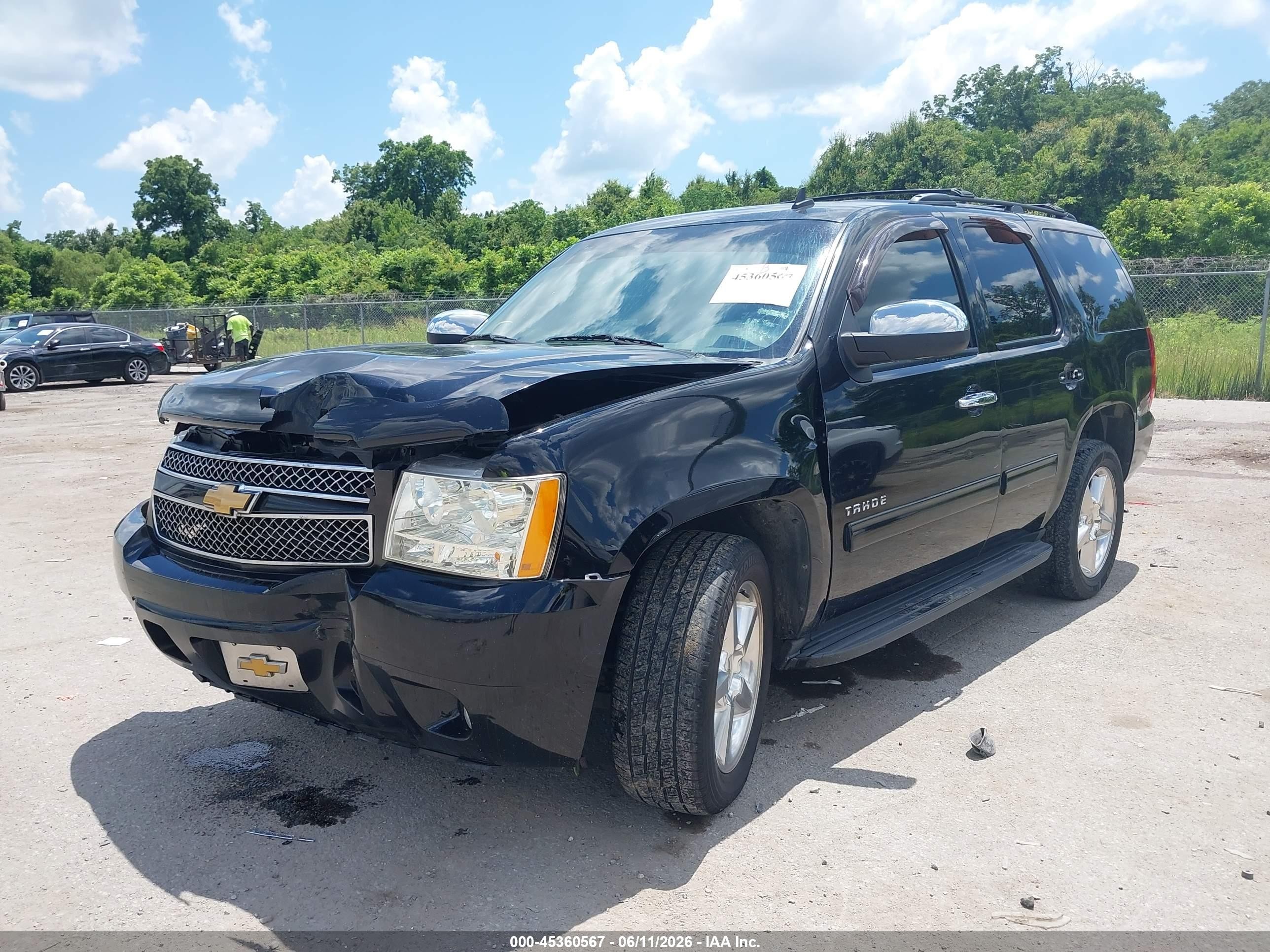 2013 Chevrolet Tahoe Ls Black vin: 1GNSCAE02DR131258