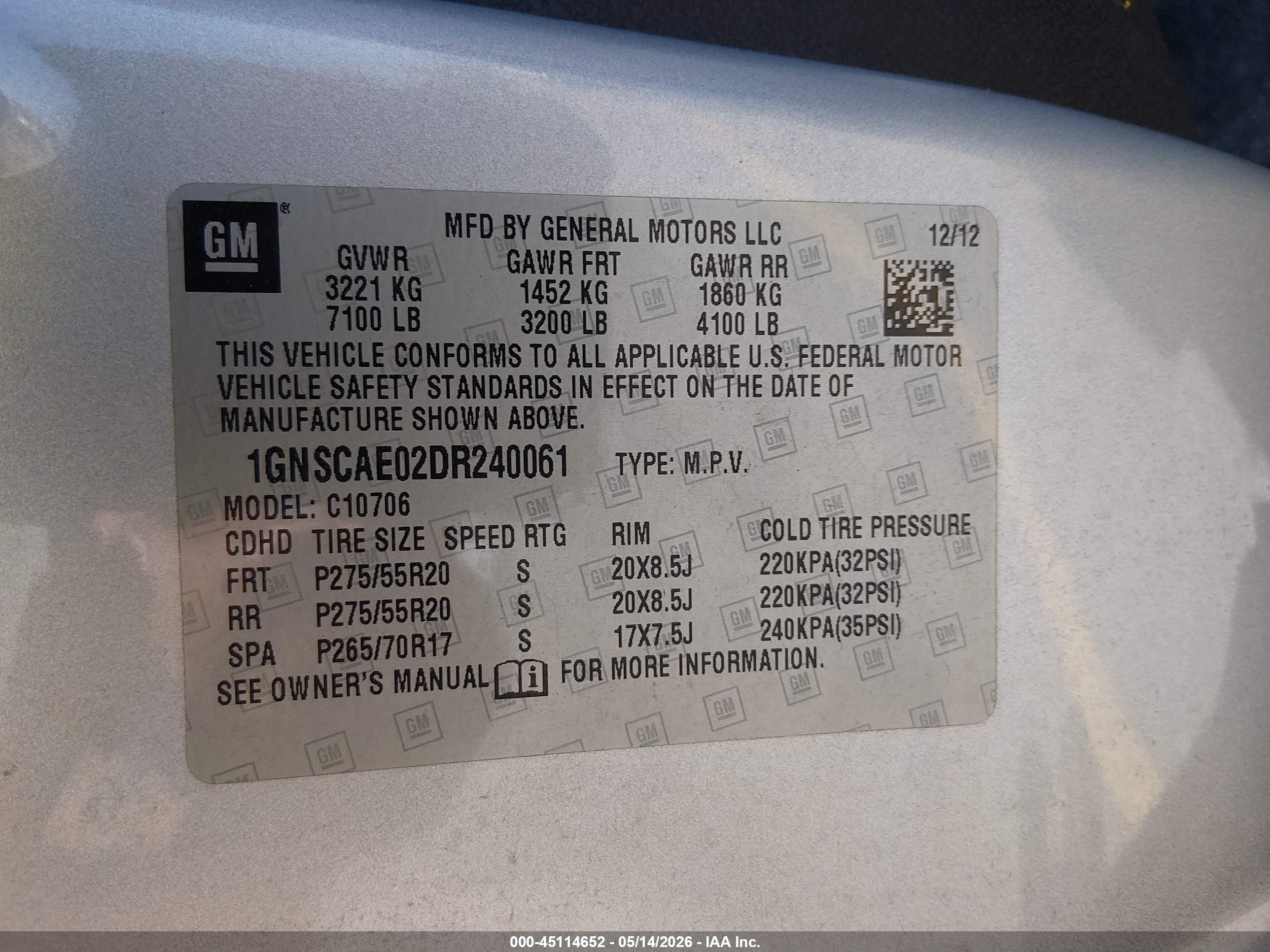 2013 Chevrolet Tahoe Ls Silver vin: 1GNSCAE02DR240061