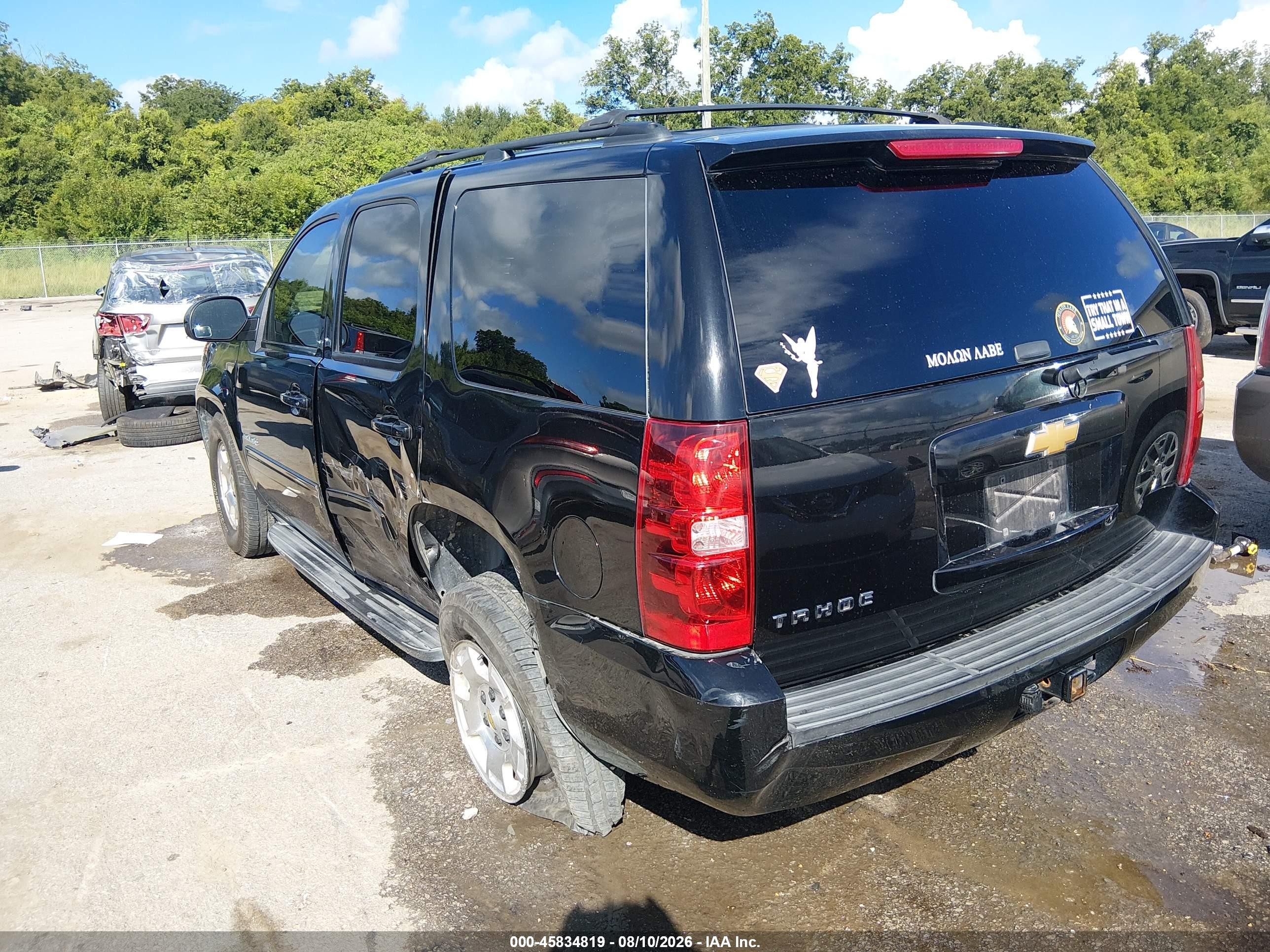 2013 Chevrolet Tahoe Ls Black vin: 1GNSCAE03DR234804