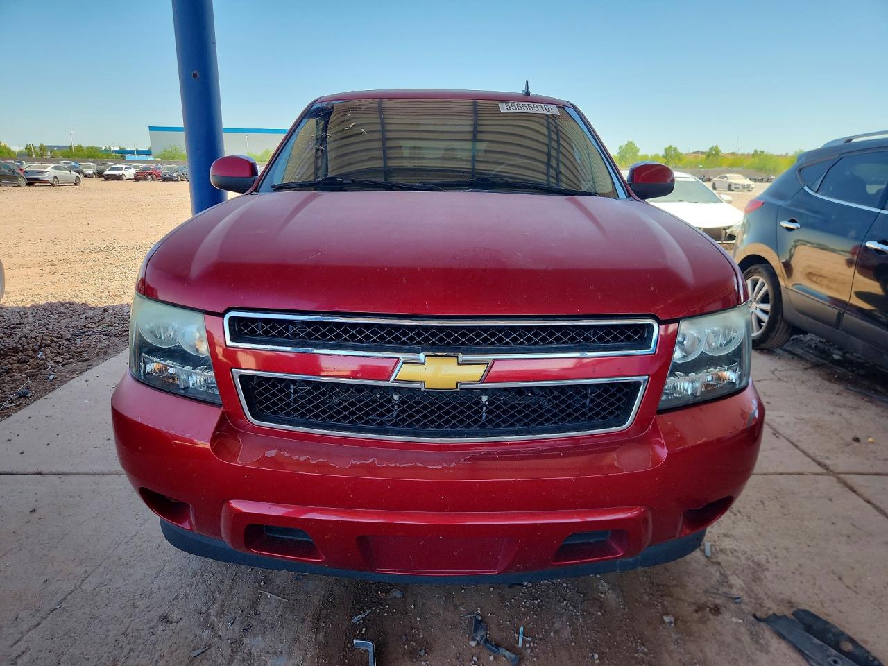 2013 Chevrolet Tahoe C1500 Ls Red vin: 1GNSCAE04DR189646