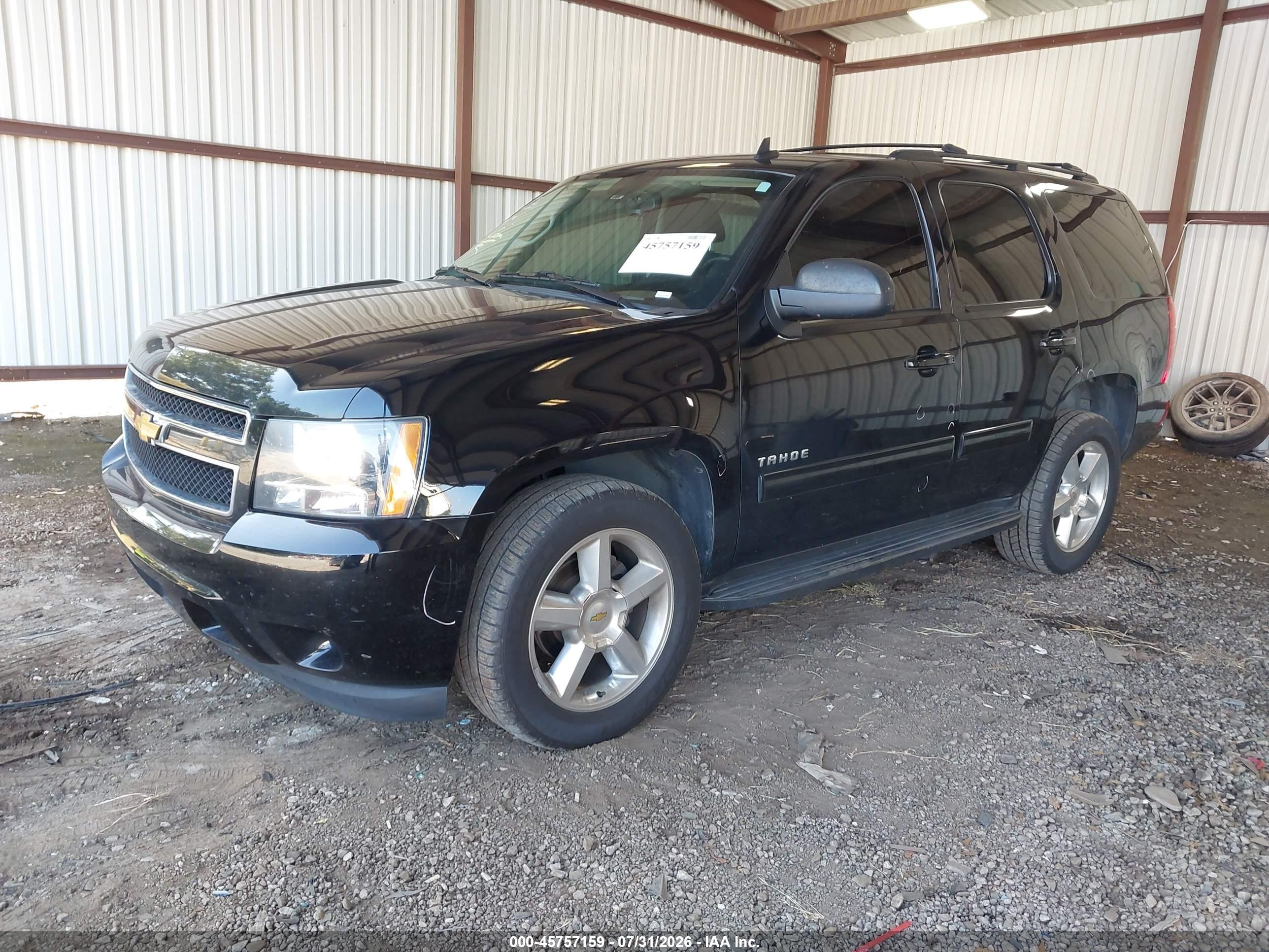 2013 Chevrolet Tahoe Ls Black vin: 1GNSCAE05DR205496