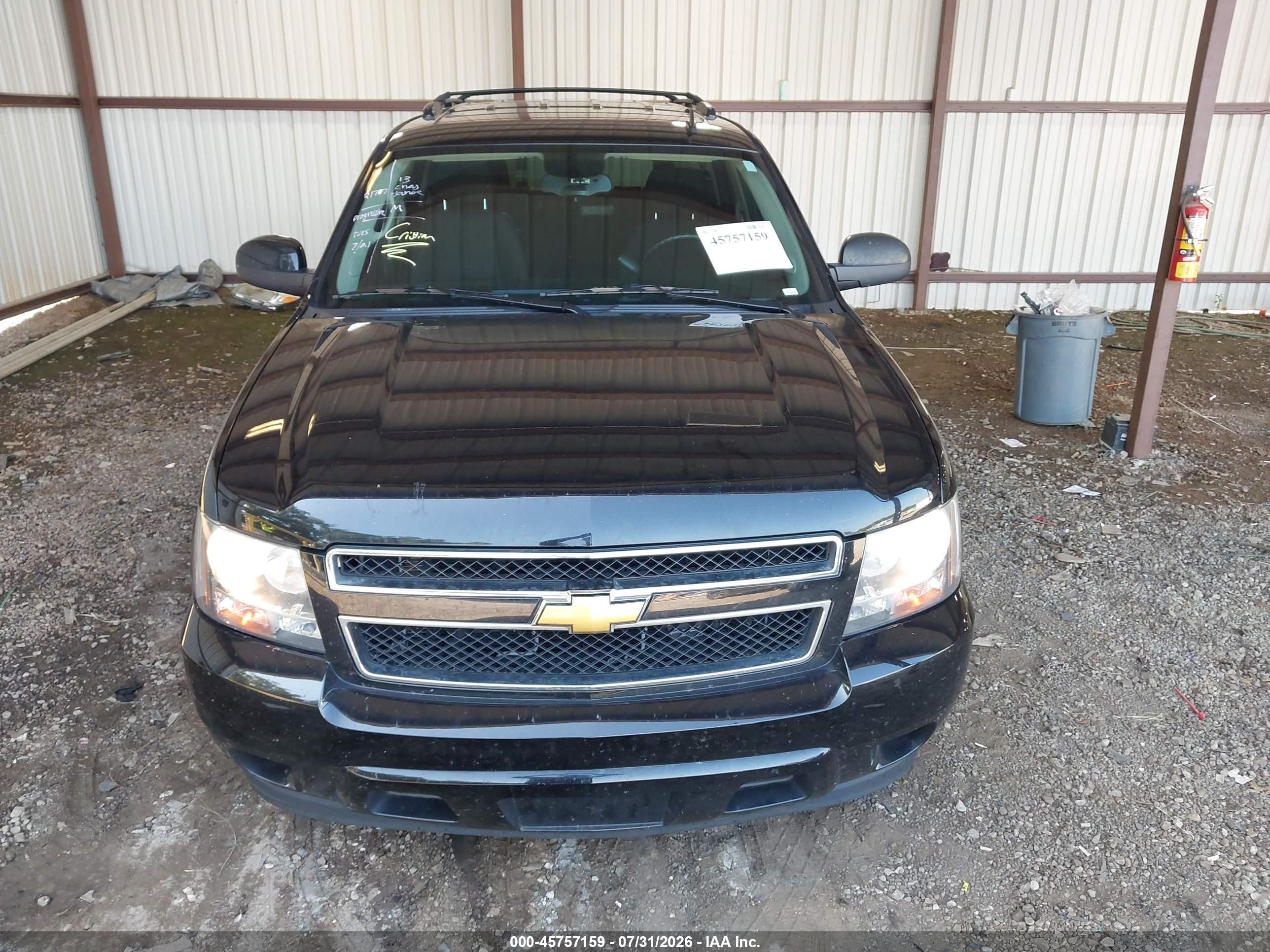 2013 Chevrolet Tahoe Ls Black vin: 1GNSCAE05DR205496
