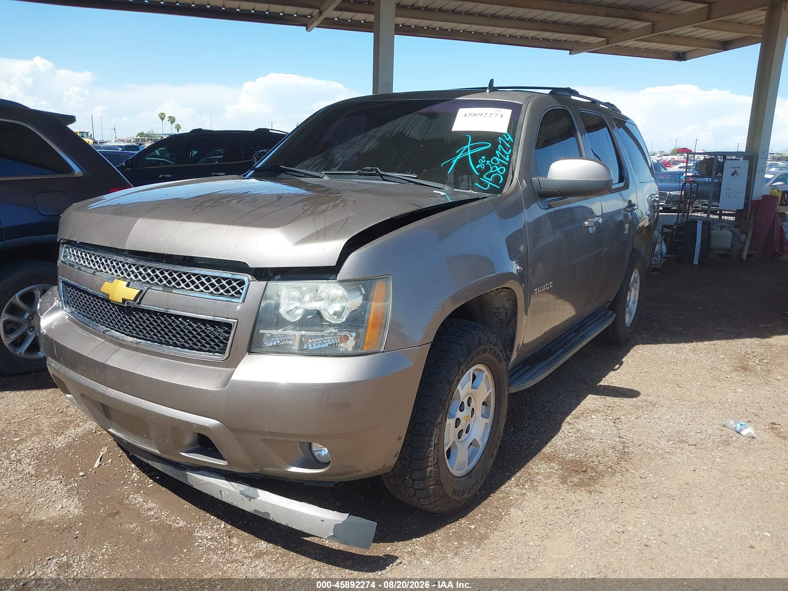 2013 Chevrolet Tahoe Ls Gray vin: 1GNSCAE05DR375597