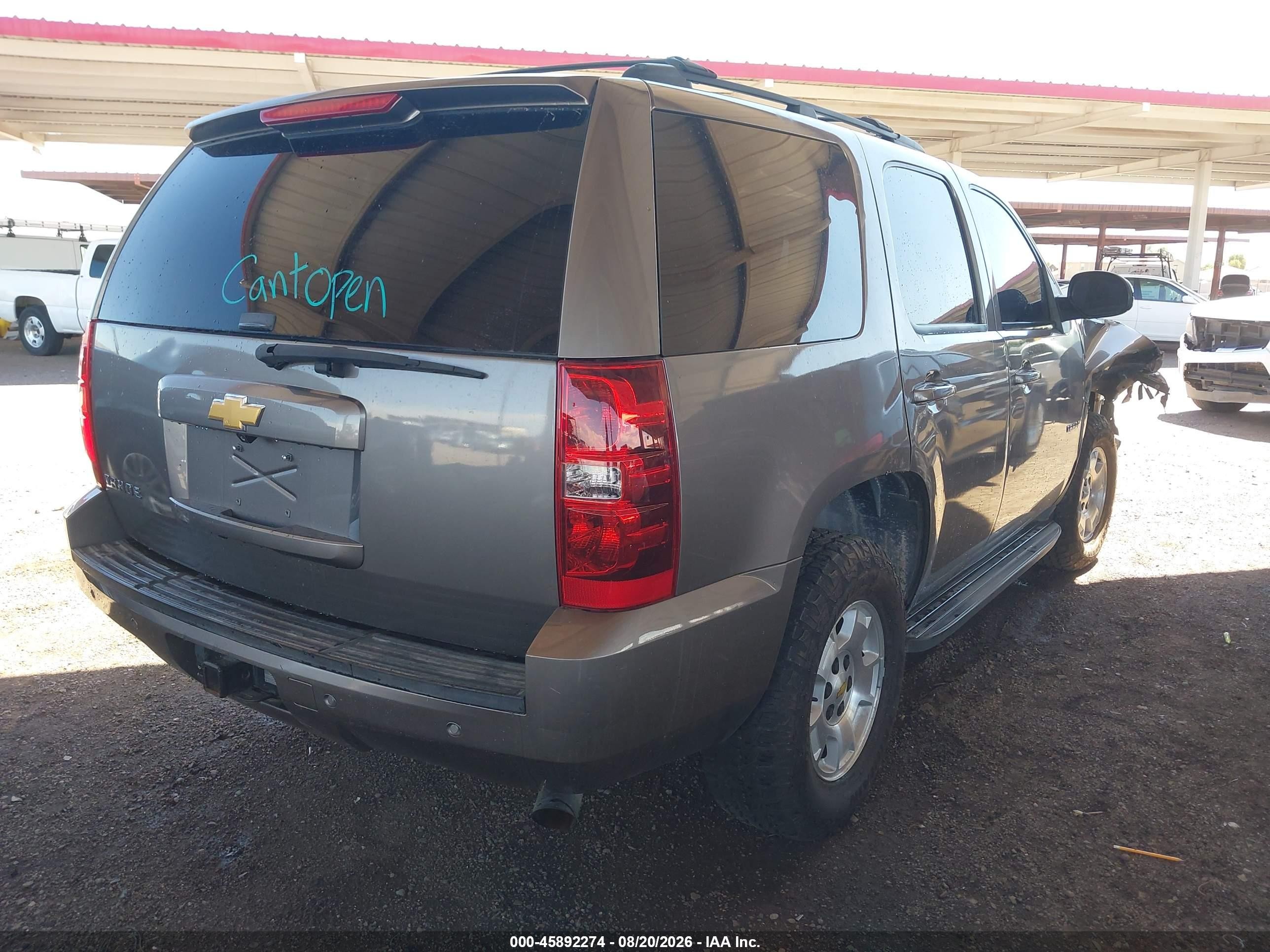 2013 Chevrolet Tahoe Ls Gray vin: 1GNSCAE05DR375597