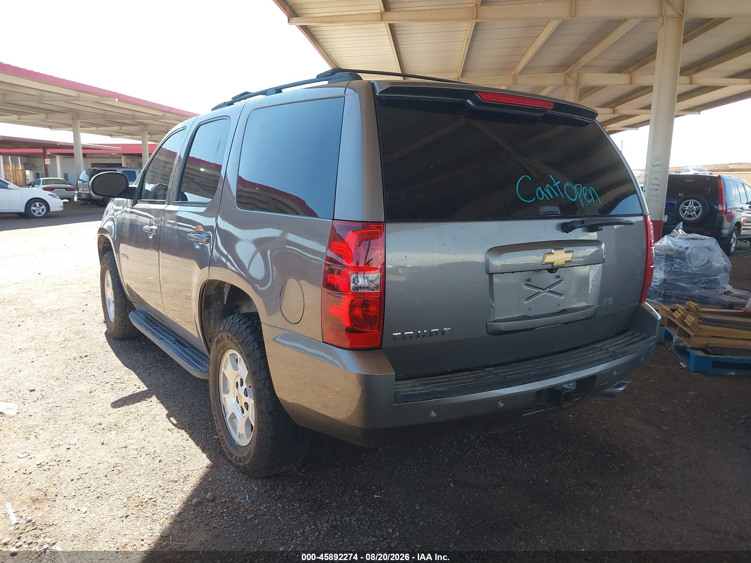 2013 Chevrolet Tahoe Ls Gray vin: 1GNSCAE05DR375597