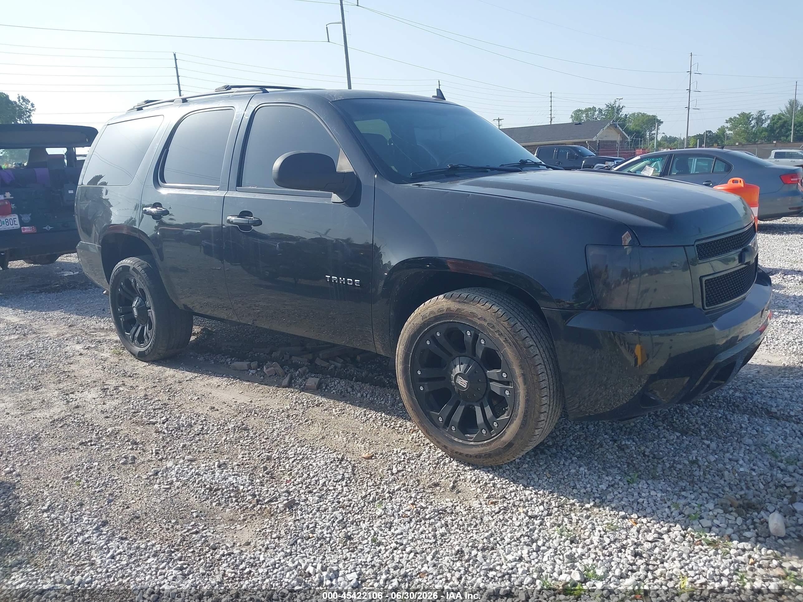 2011 Chevrolet Tahoe Ls Black vin: 1GNSCAE07BR365084