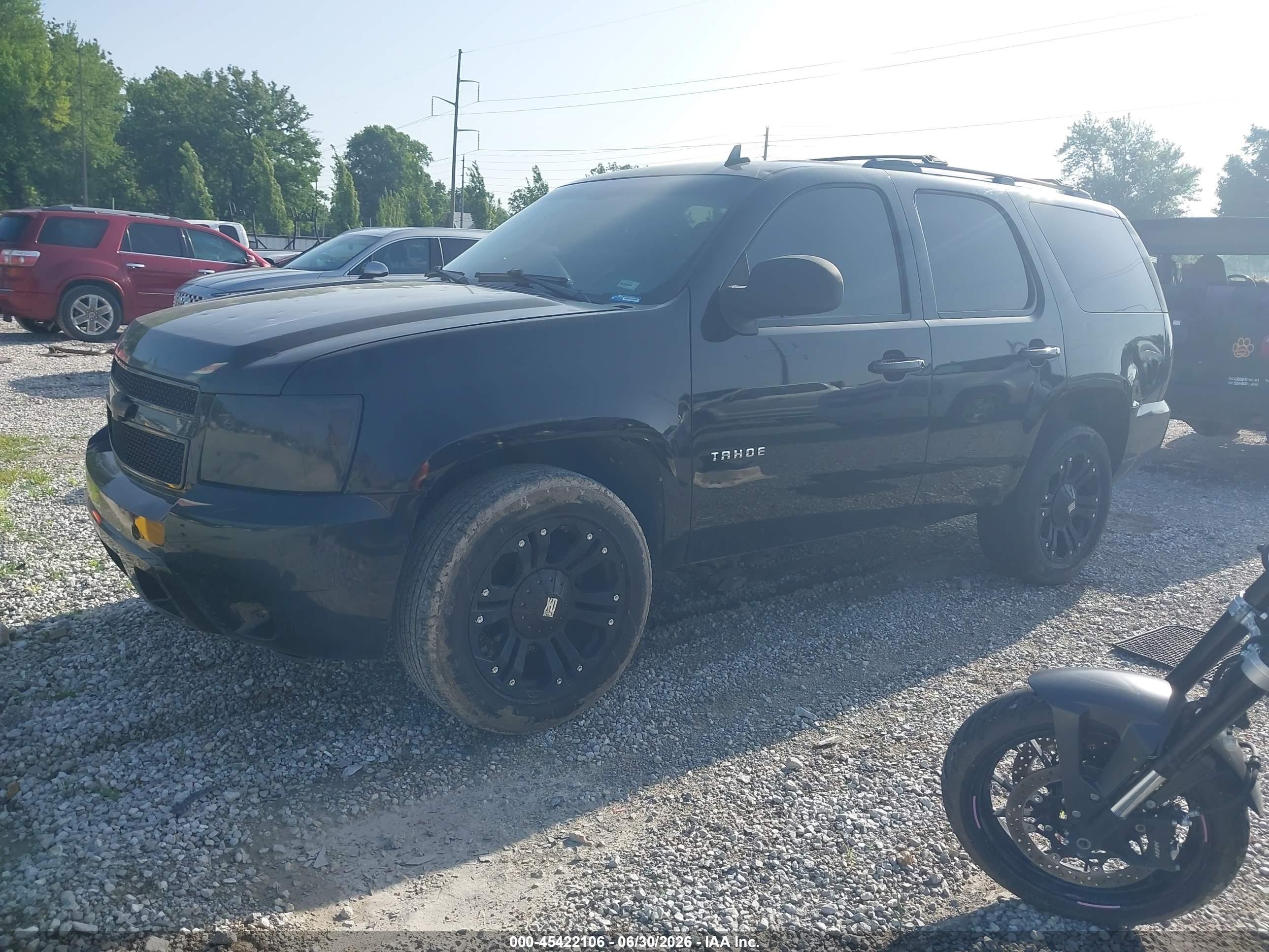 2011 Chevrolet Tahoe Ls Black vin: 1GNSCAE07BR365084