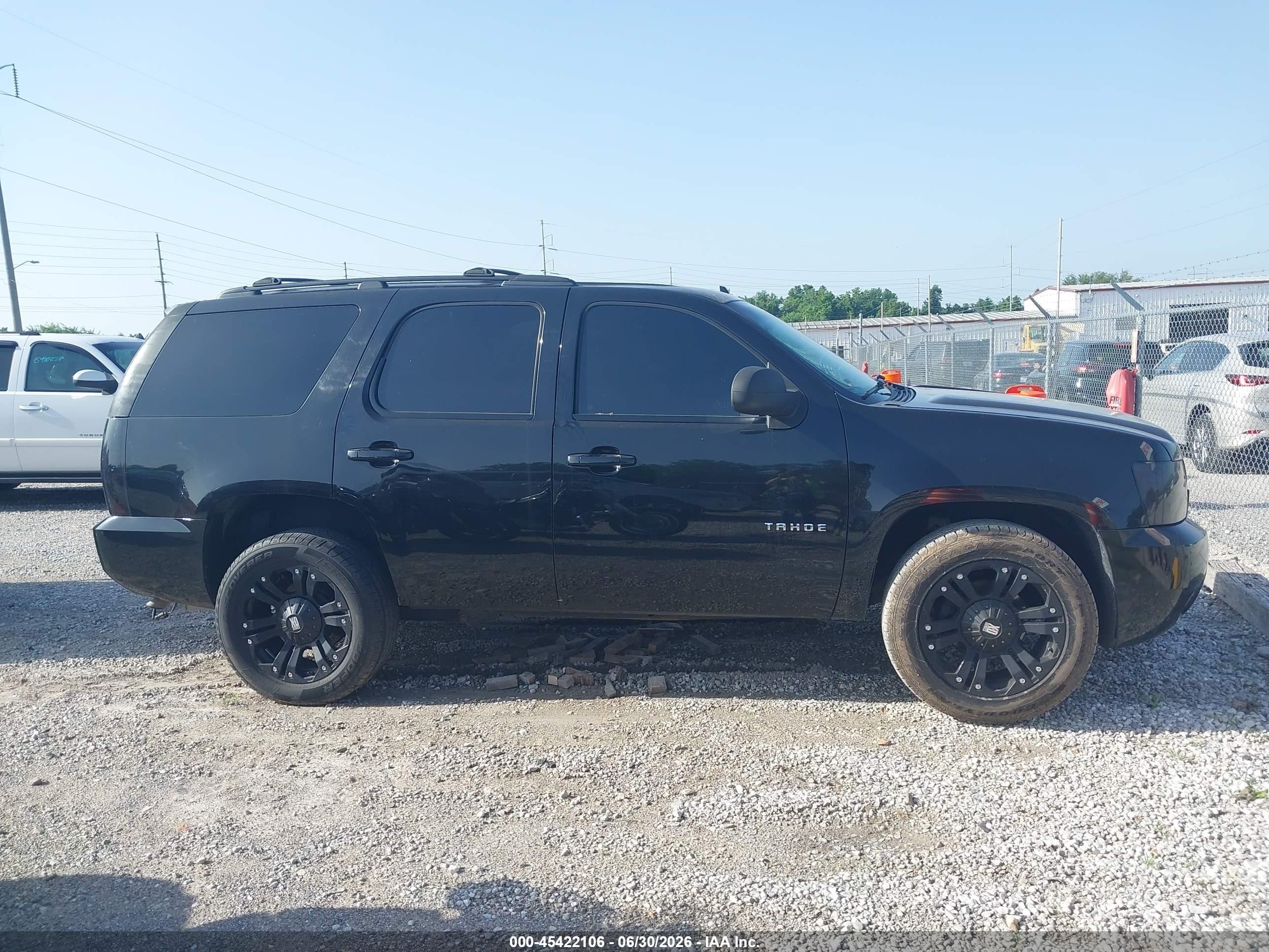 2011 Chevrolet Tahoe Ls Black vin: 1GNSCAE07BR365084