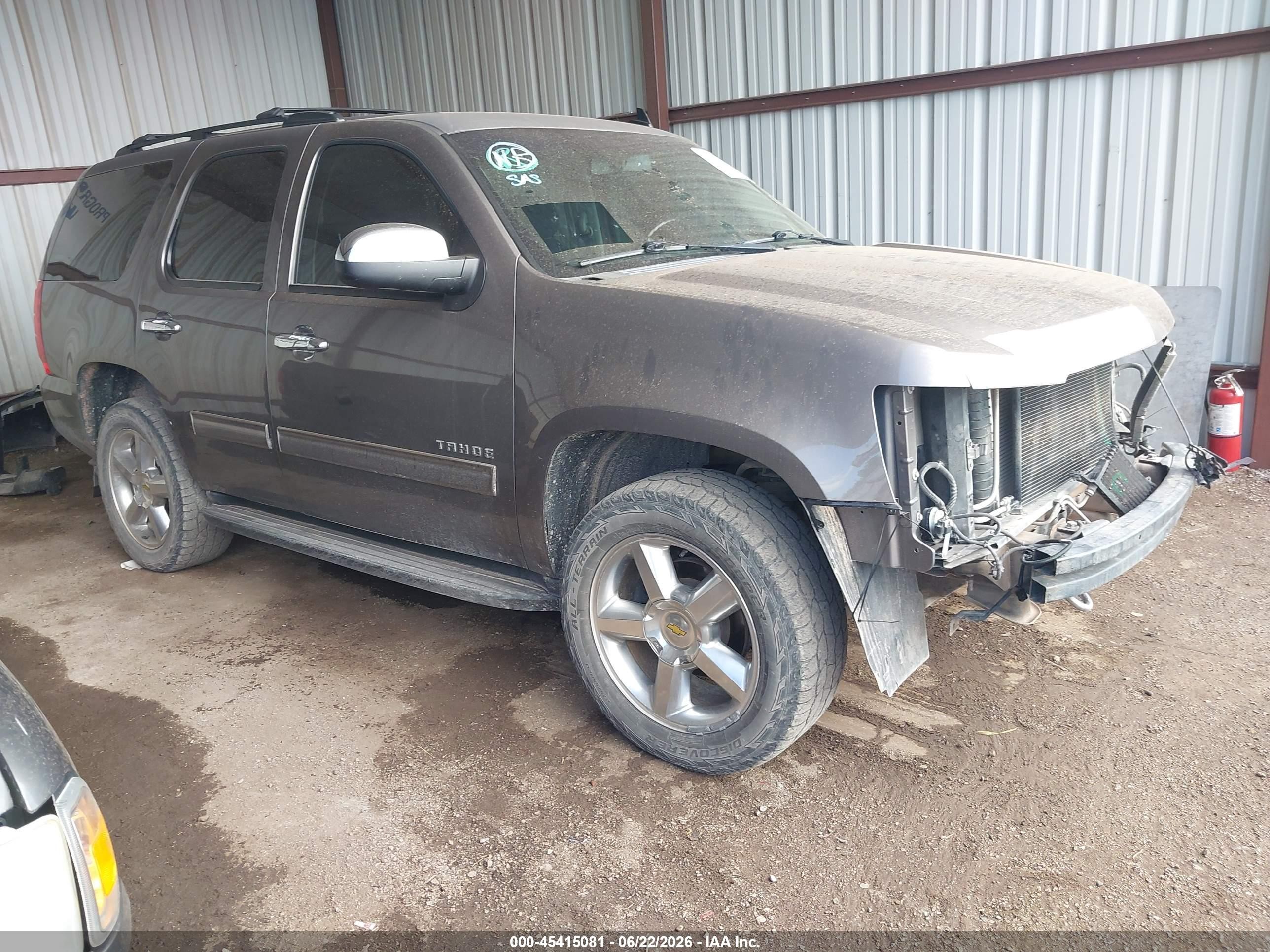 2013 Chevrolet Tahoe Ls Gray vin: 1GNSCAE07DR172632