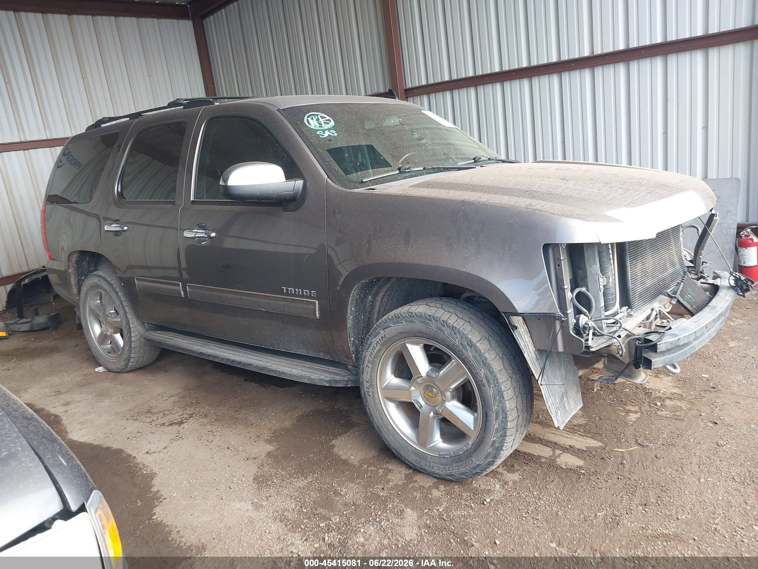 2013 Chevrolet Tahoe Ls Gray vin: 1GNSCAE07DR172632