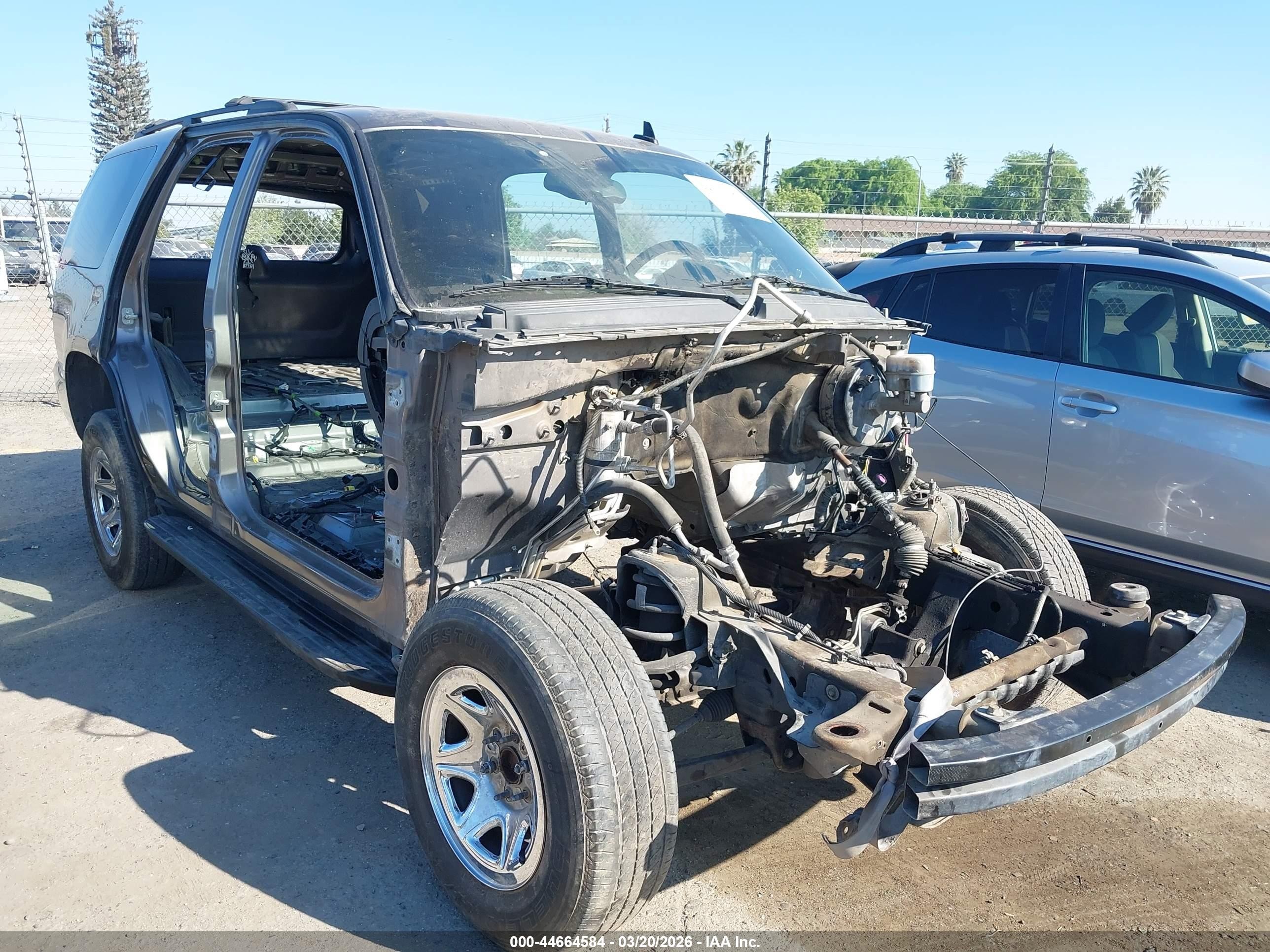 2012 Chevrolet Tahoe Ls Gray vin: 1GNSCAE08CR288369