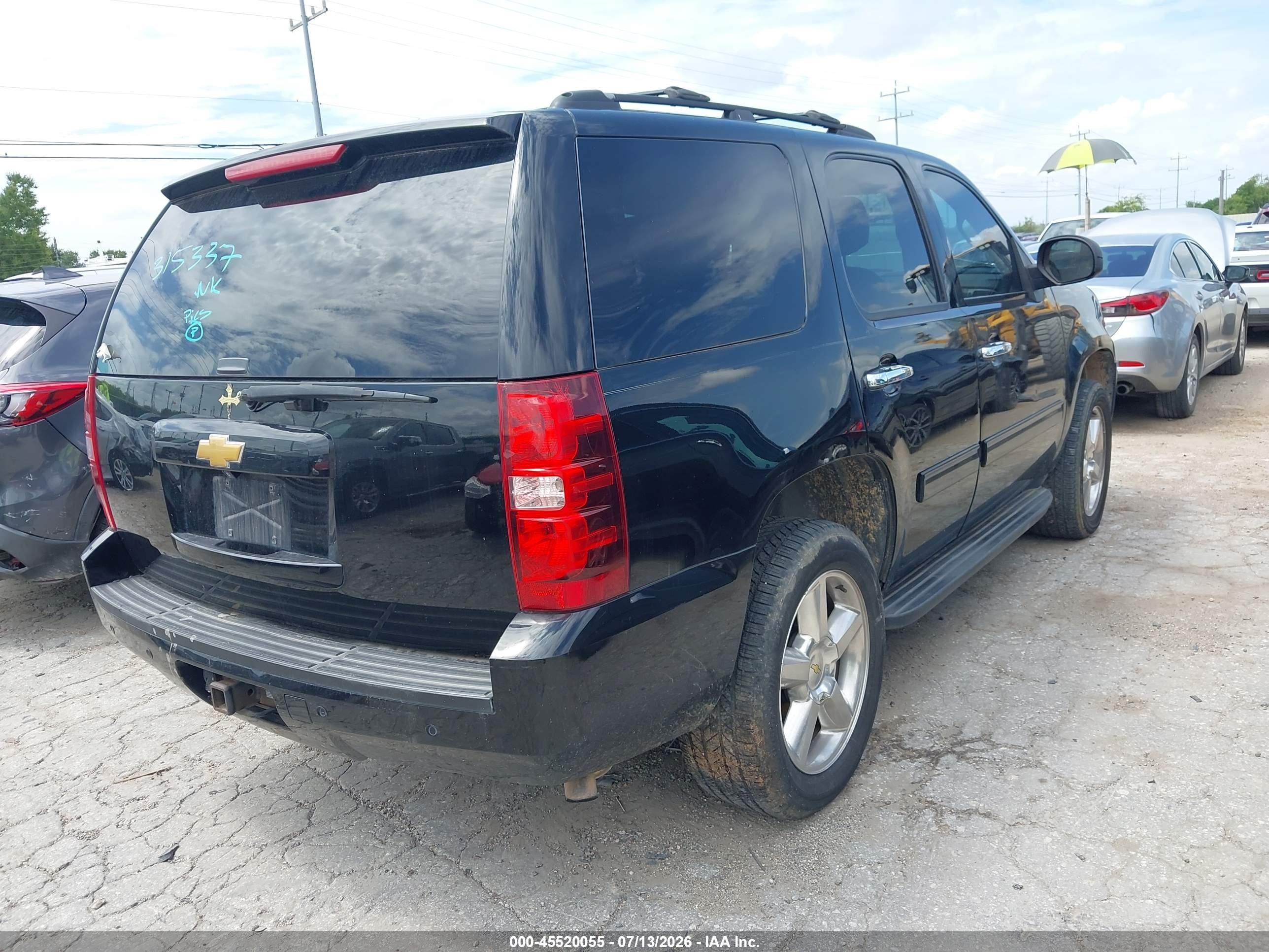 2013 Chevrolet Tahoe Ls Черный vin: 1GNSCAE09DR315337