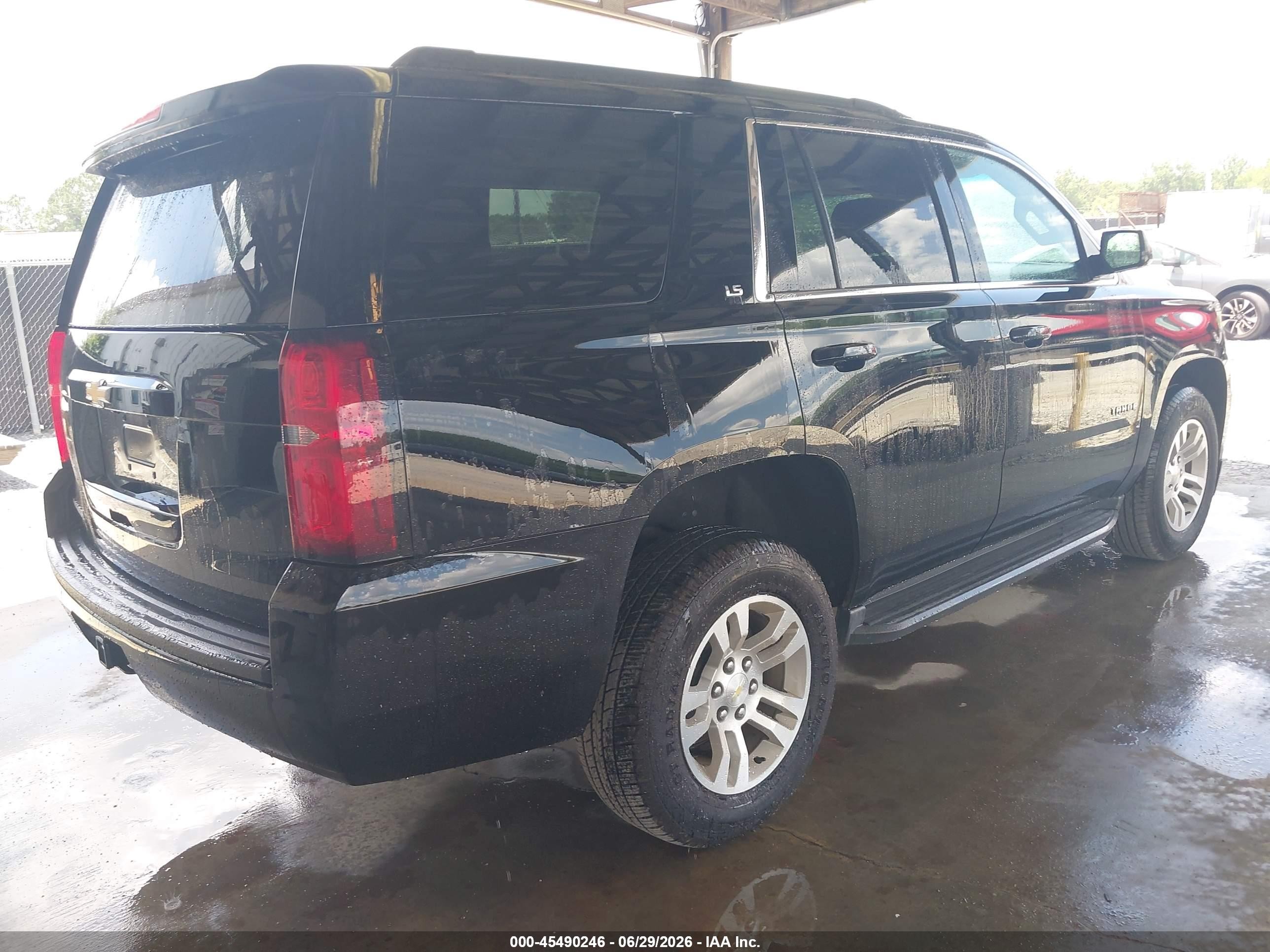 2015 Chevrolet Tahoe Ls Black vin: 1GNSCAEC4FR655654
