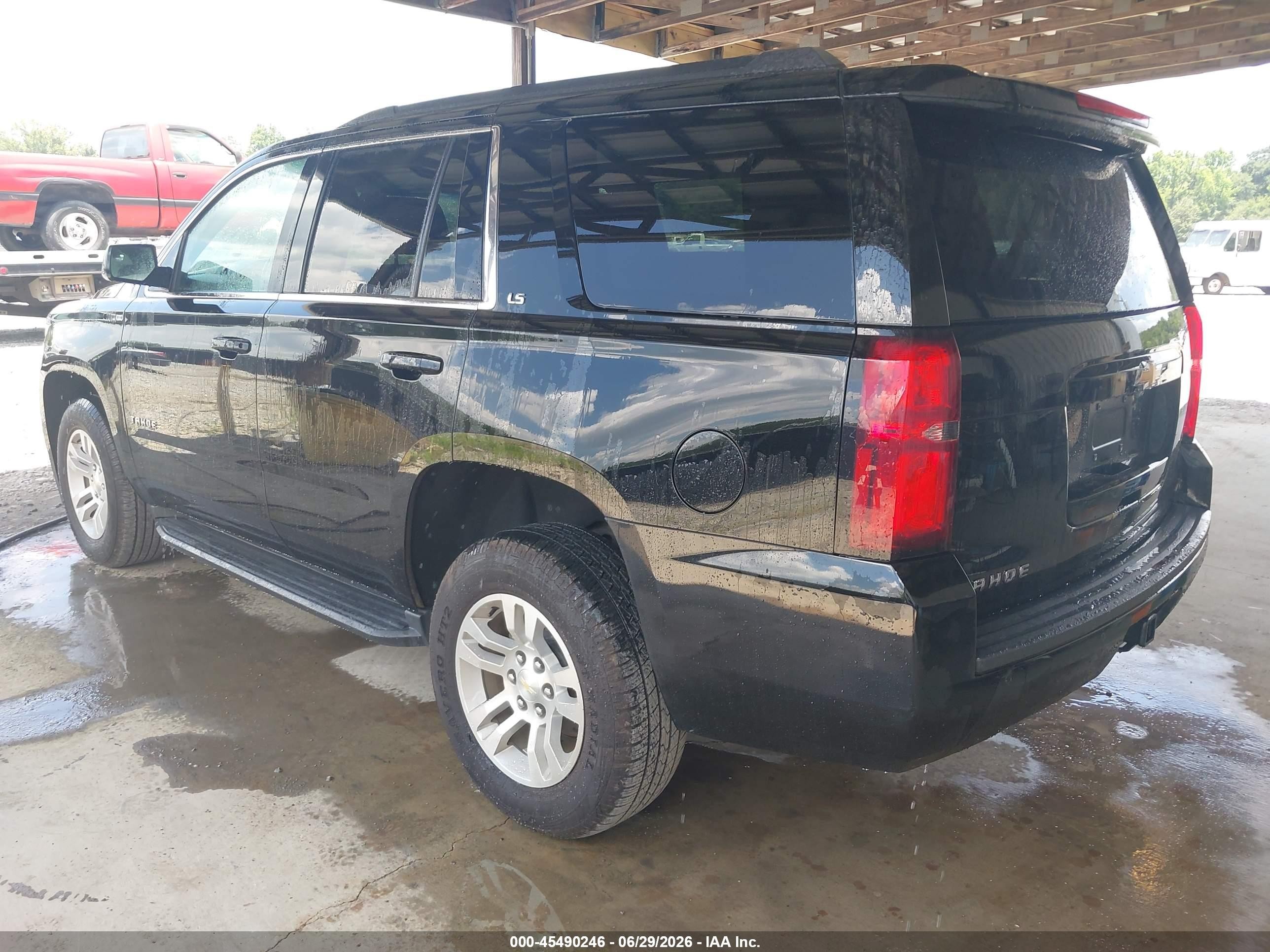 2015 Chevrolet Tahoe Ls Black vin: 1GNSCAEC4FR655654