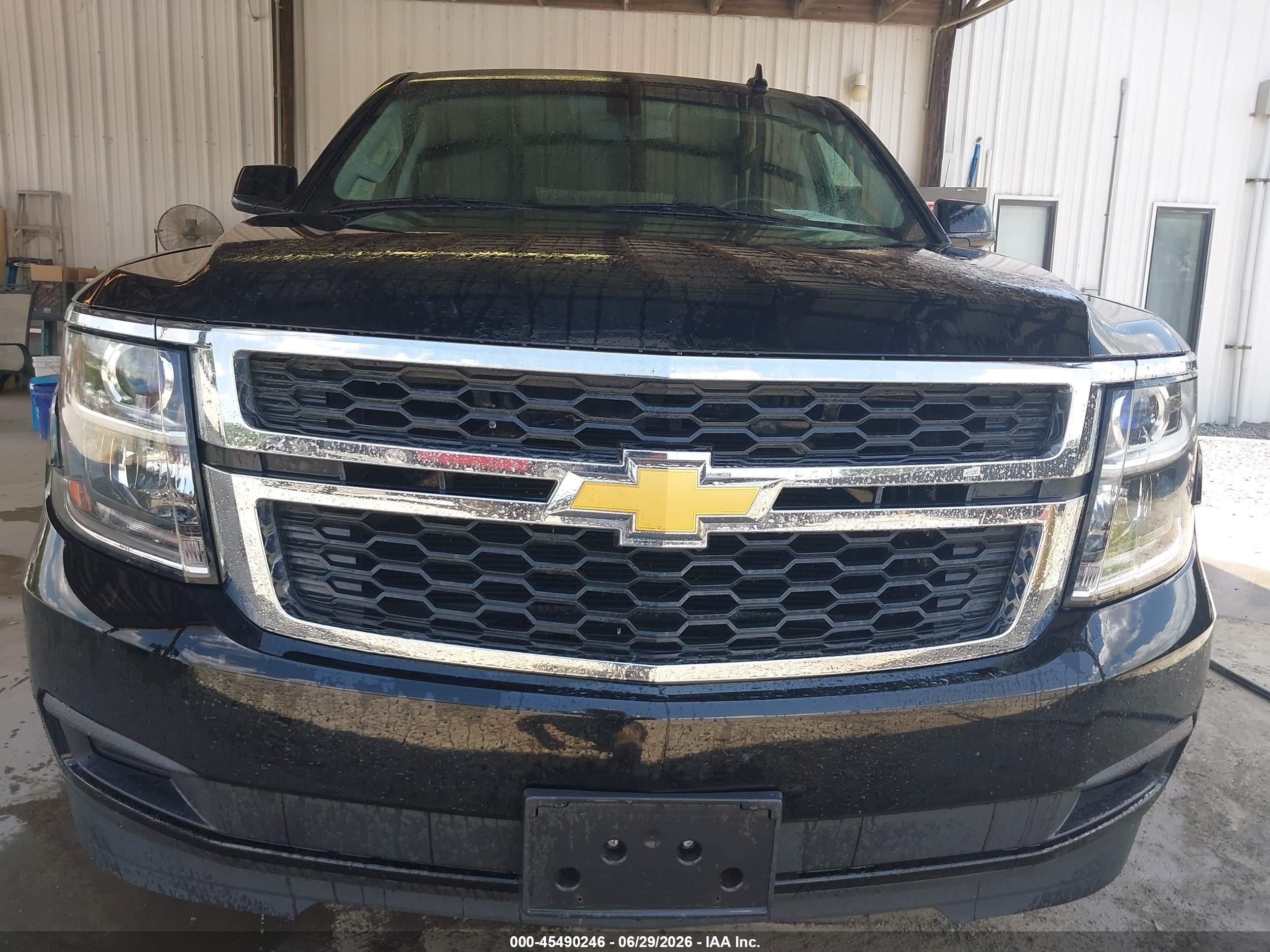 2015 Chevrolet Tahoe Ls Black vin: 1GNSCAEC4FR655654