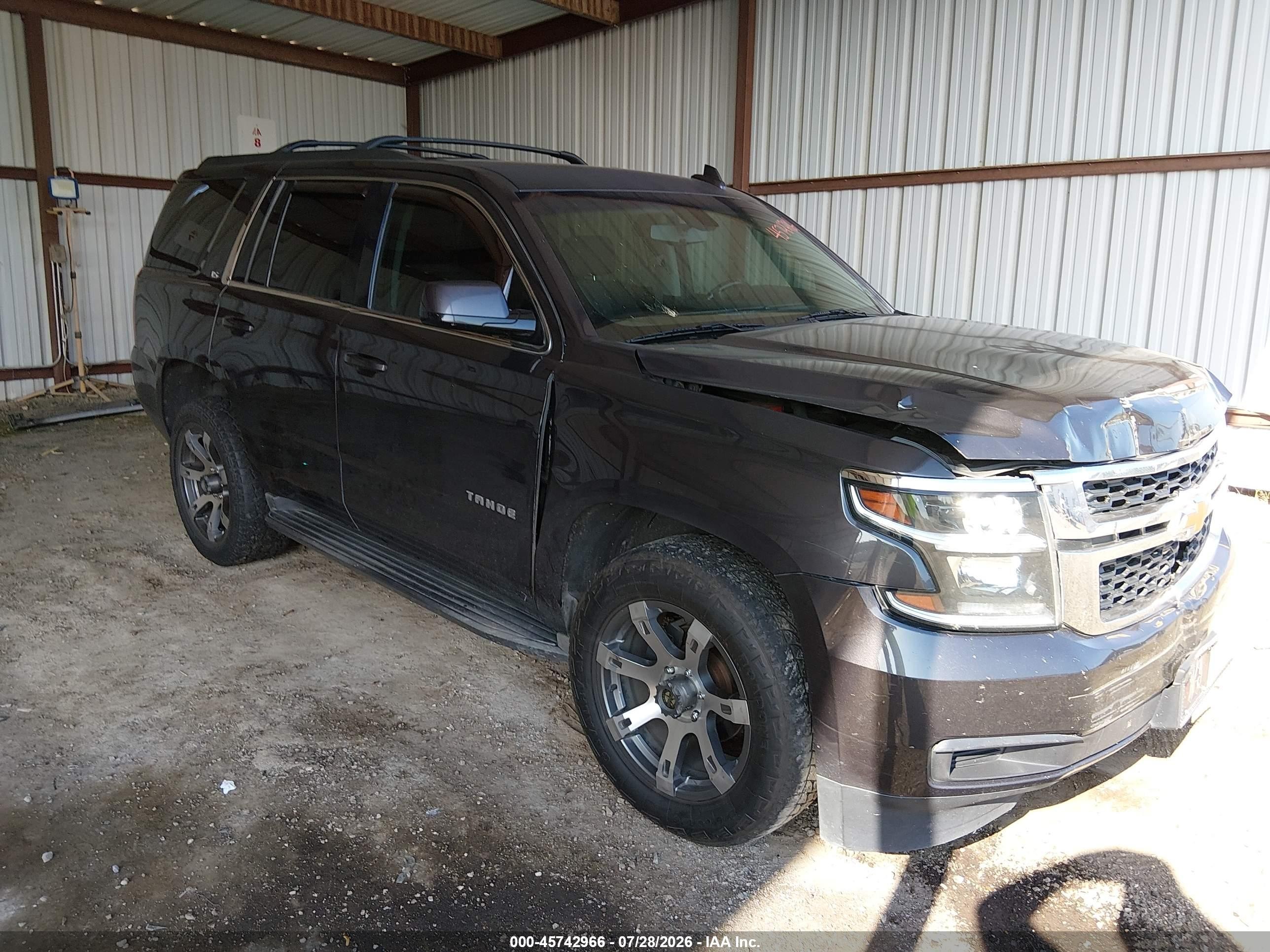 2015 Chevrolet Tahoe Ls Gray vin: 1GNSCAKC0FR582965