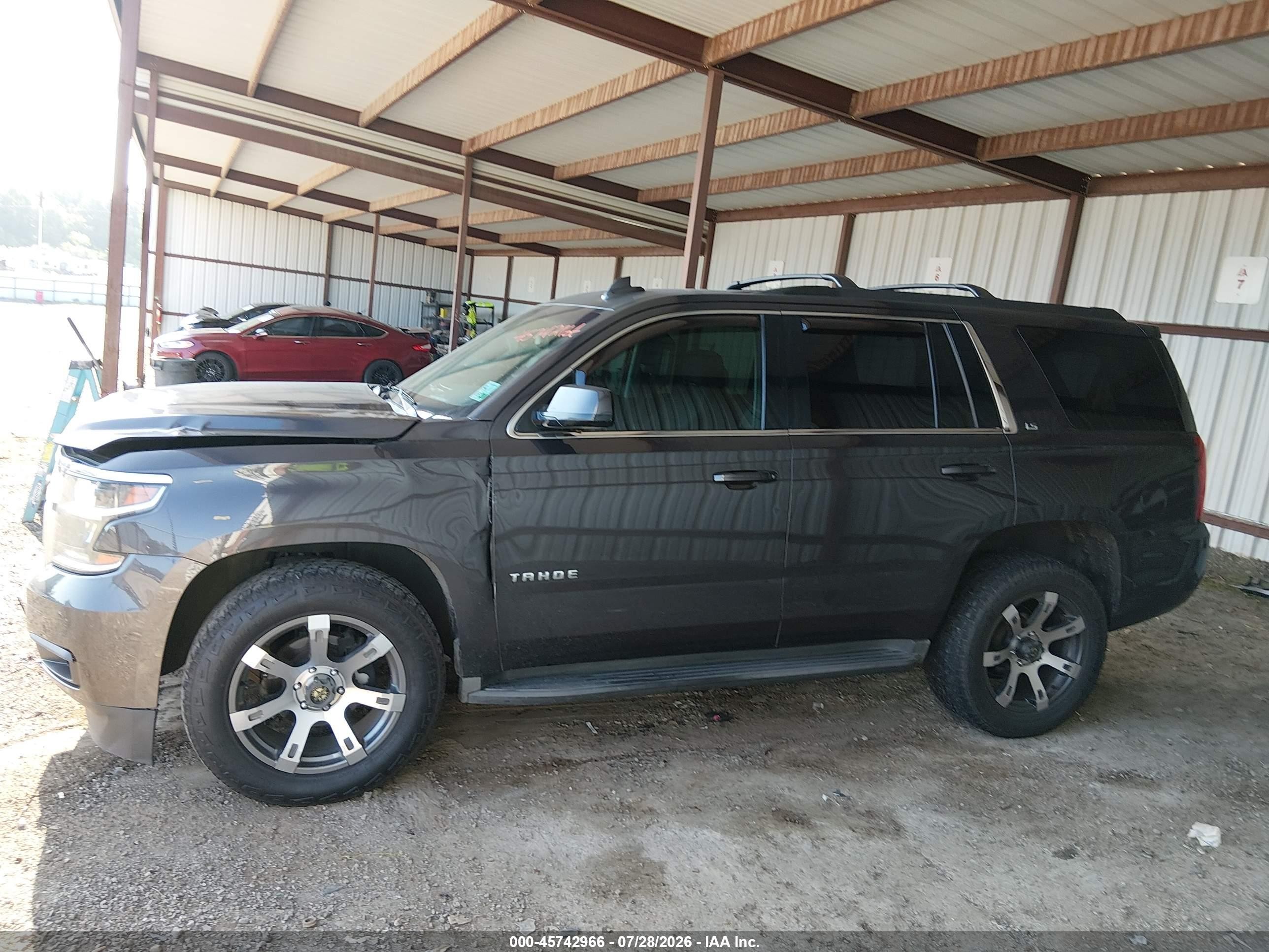 2015 Chevrolet Tahoe Ls Gray vin: 1GNSCAKC0FR582965