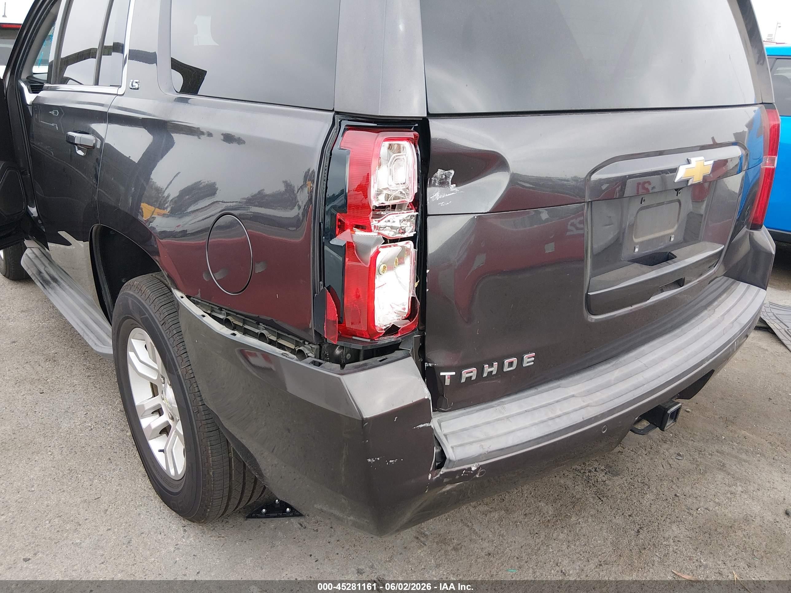 2015 Chevrolet Tahoe Ls Gray vin: 1GNSCAKC1FR291245