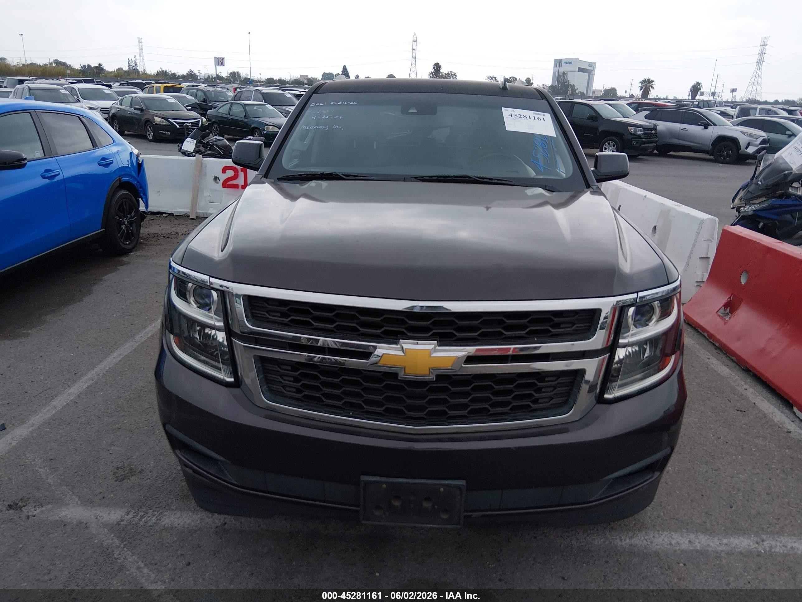 2015 Chevrolet Tahoe Ls Gray vin: 1GNSCAKC1FR291245