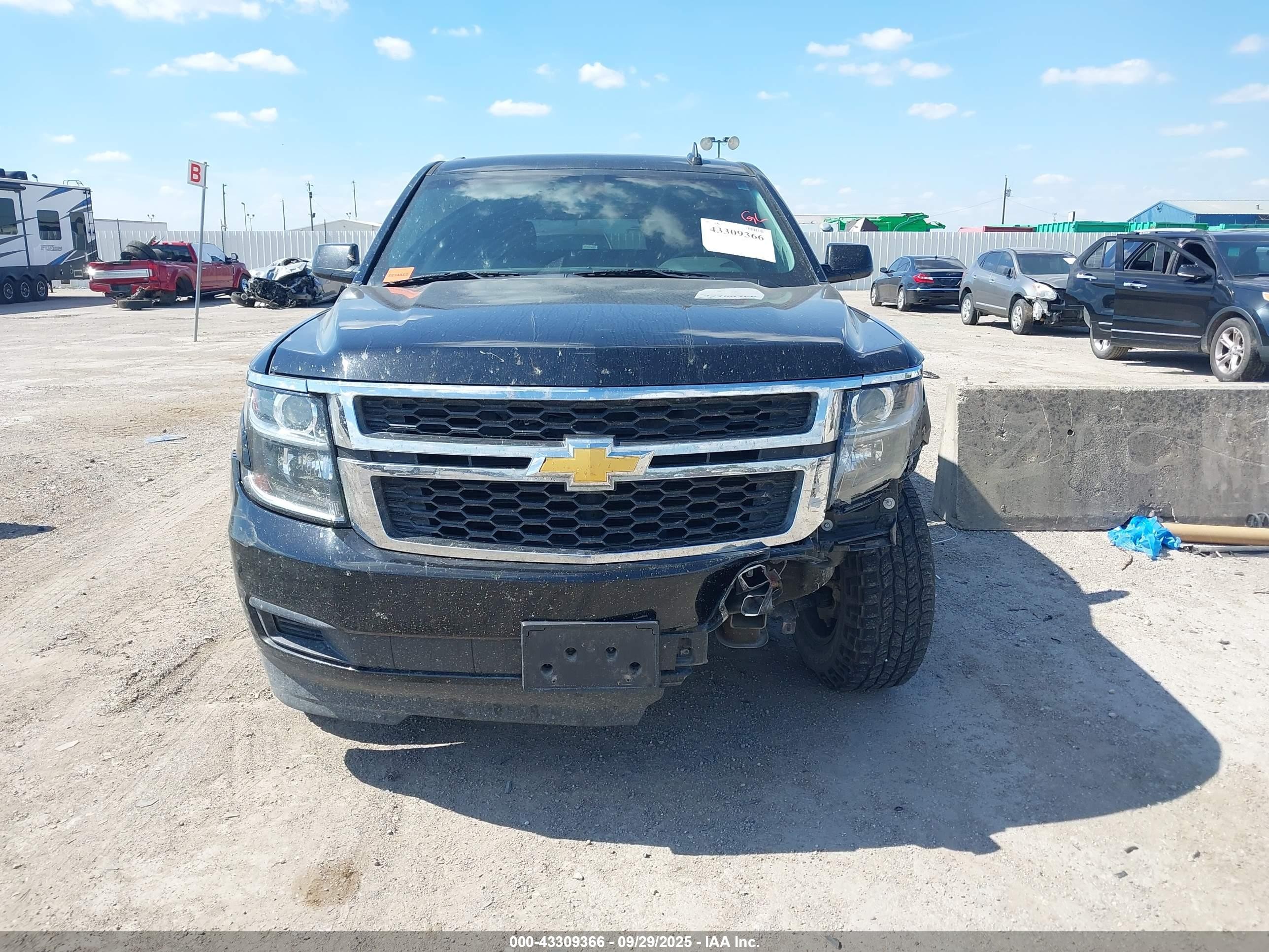 2018 Chevrolet Tahoe Ls Black vin: 1GNSCAKC1JR356345